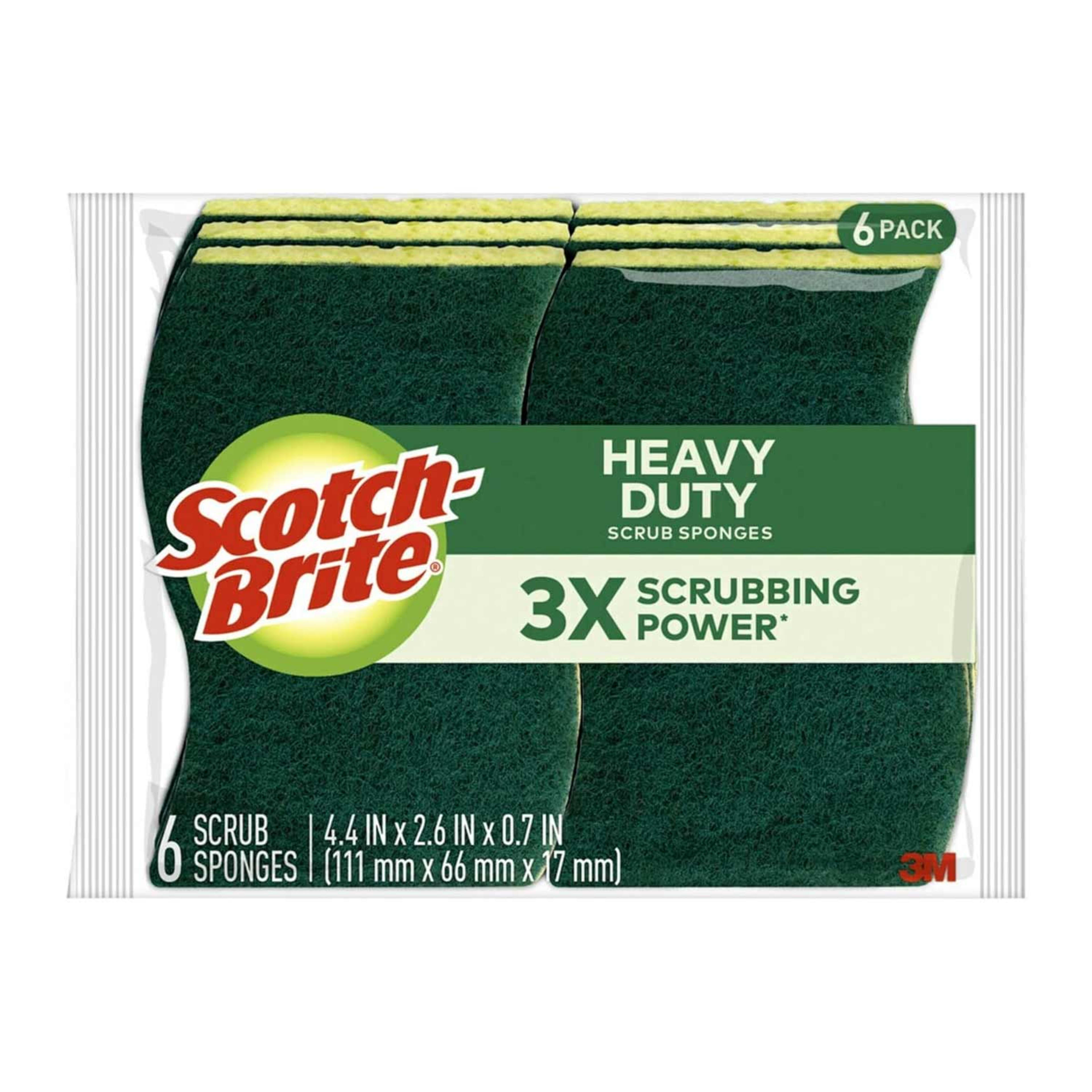 Scotch-brite Heavy Duty Scrub Sponges 6pcs Sc226