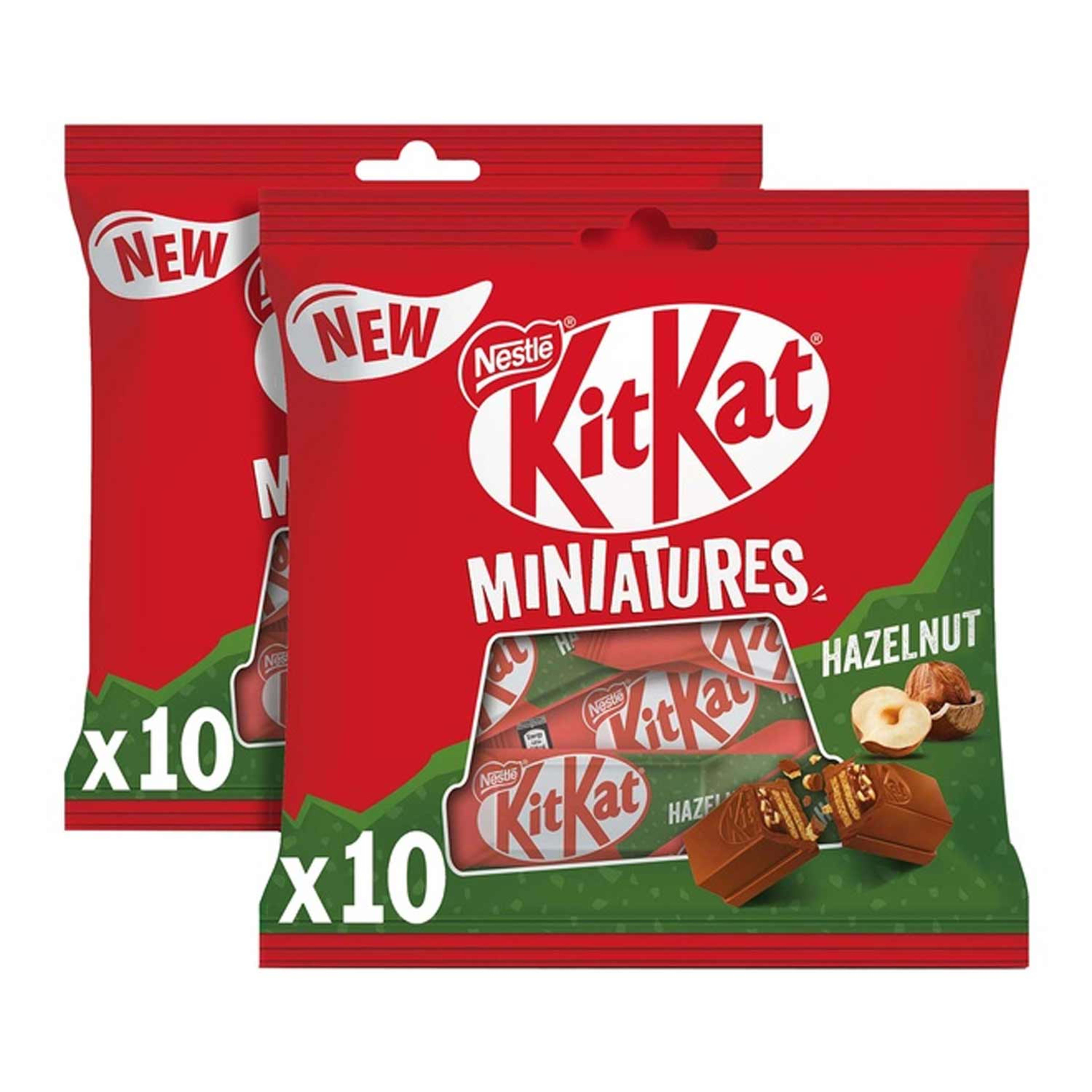 Nestle Kitkat Miniatures Hazelnut 10pcs 2x107gm Promo