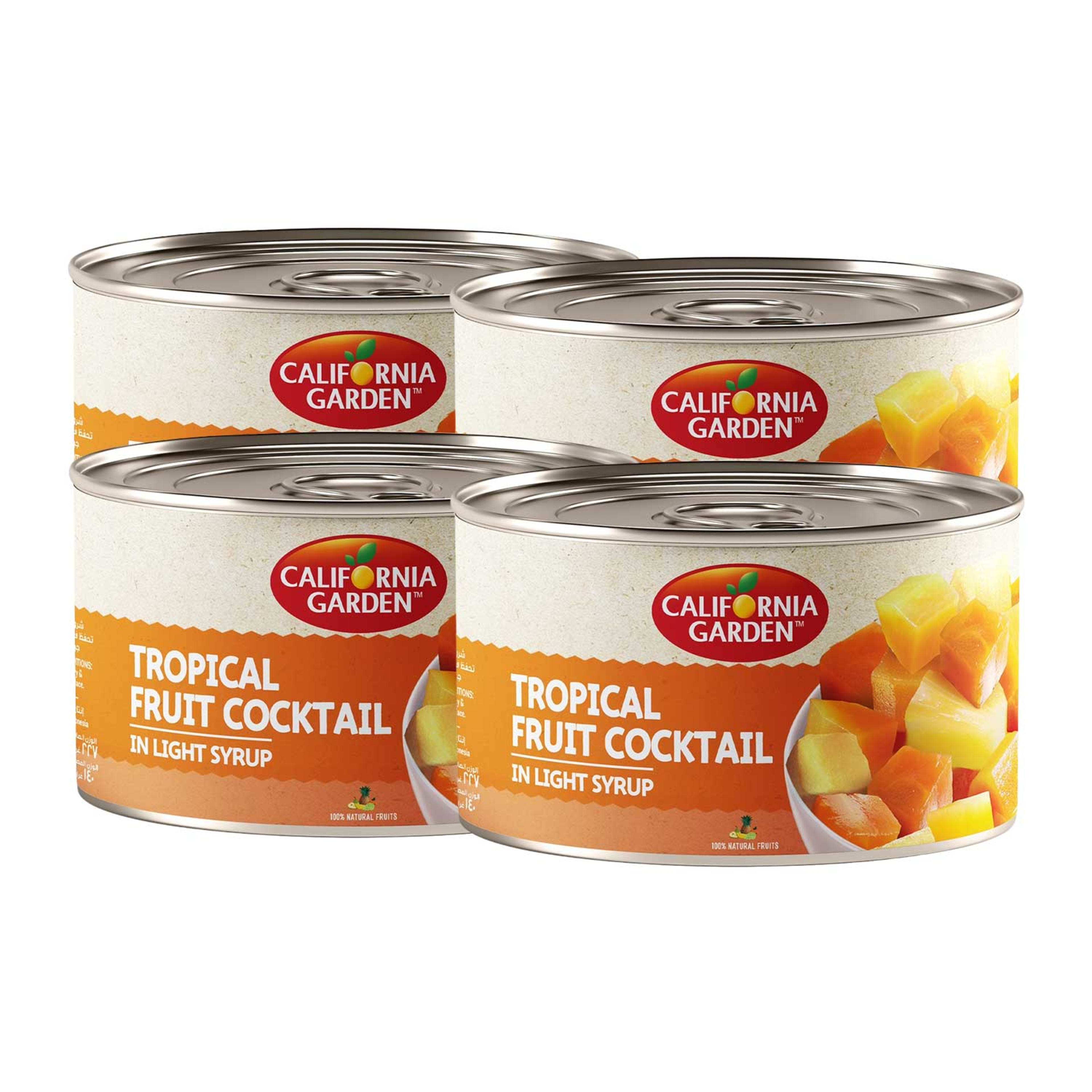 California Garden Tropical Fruit Cocktail 4x227gm Promo
