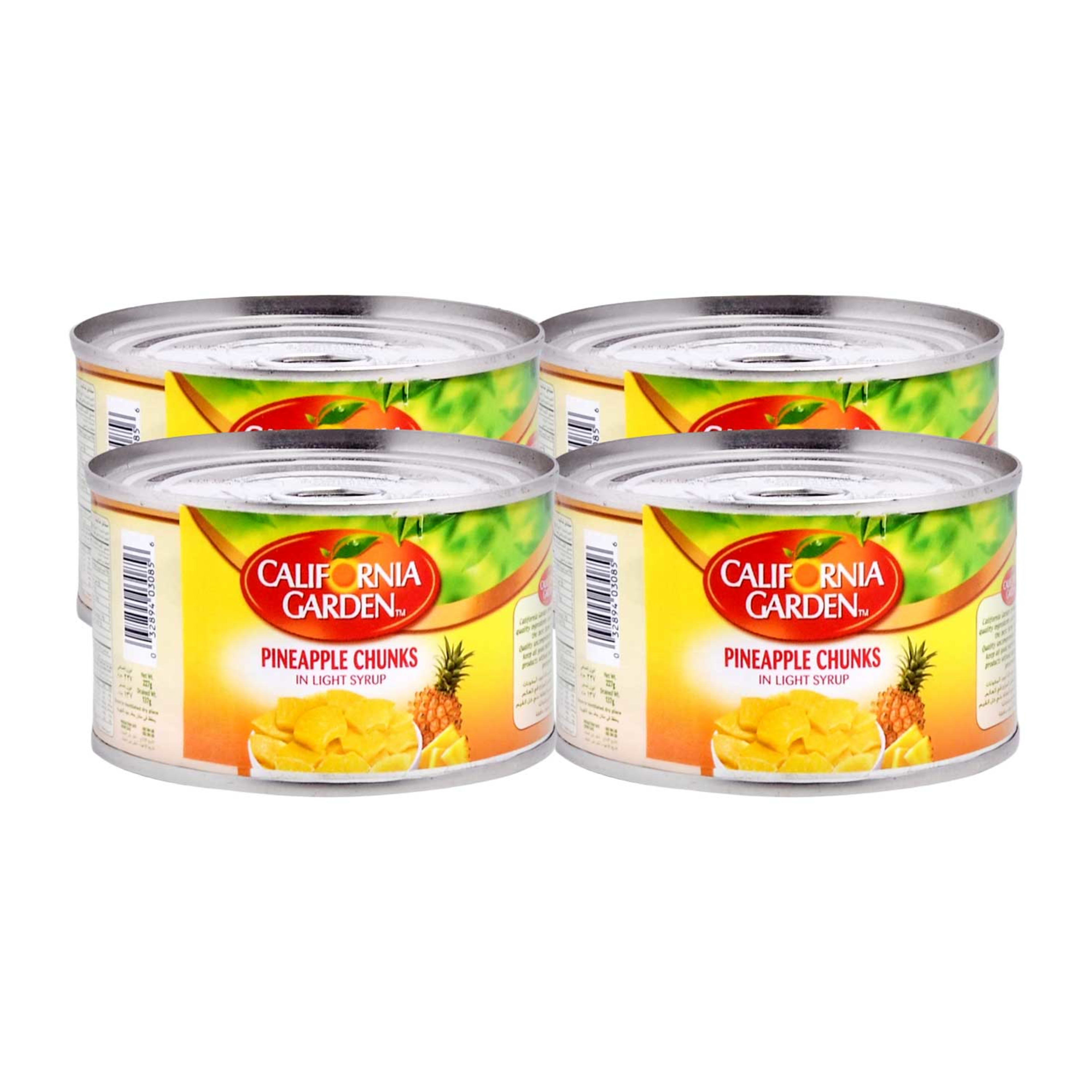 California Garden Pineapple Chunks in Syrup 4x227gm Promo