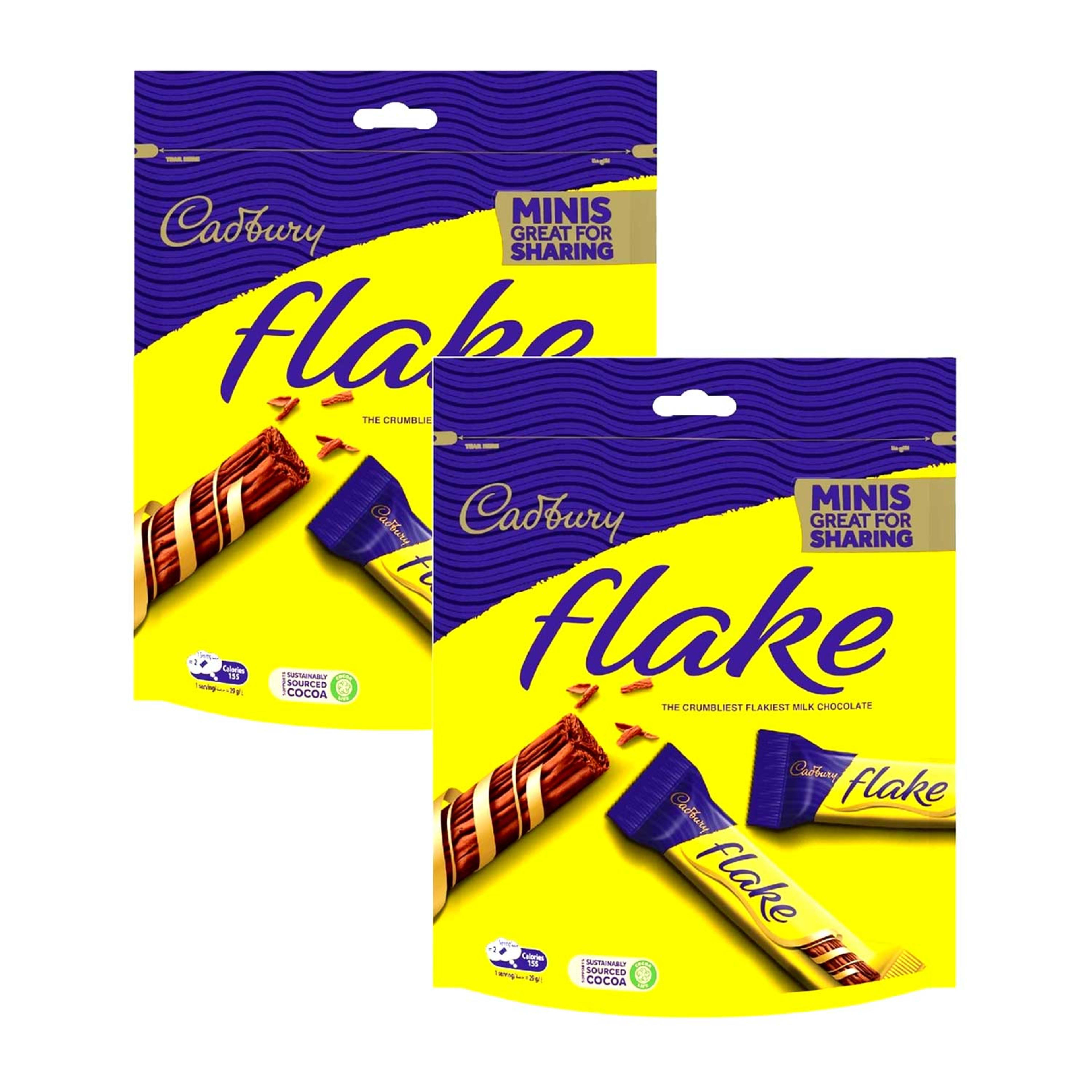 Cadbury Flake Chocolate Minis Bag 2x145gm Promo