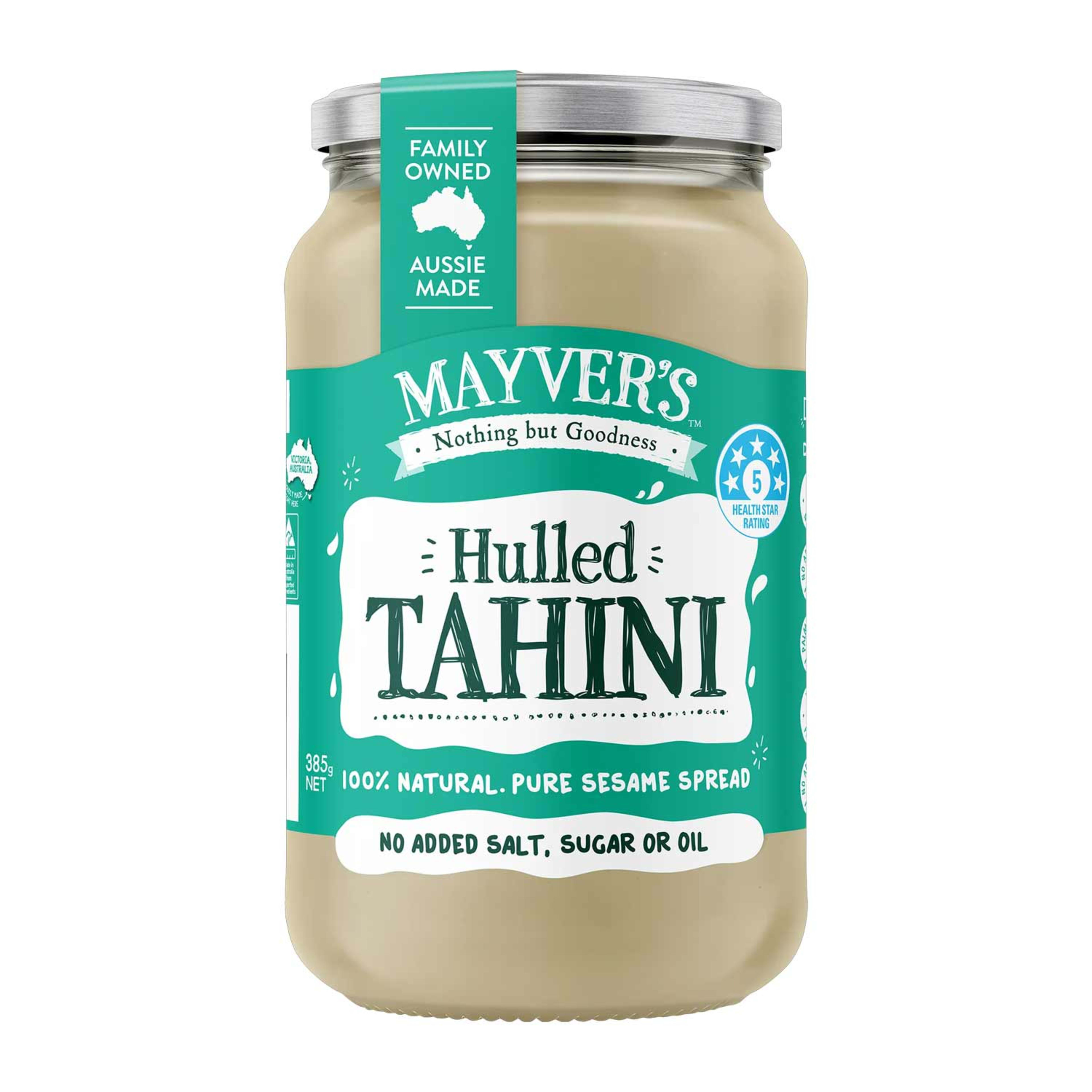 Mayver's Hulled Tahini 385gm