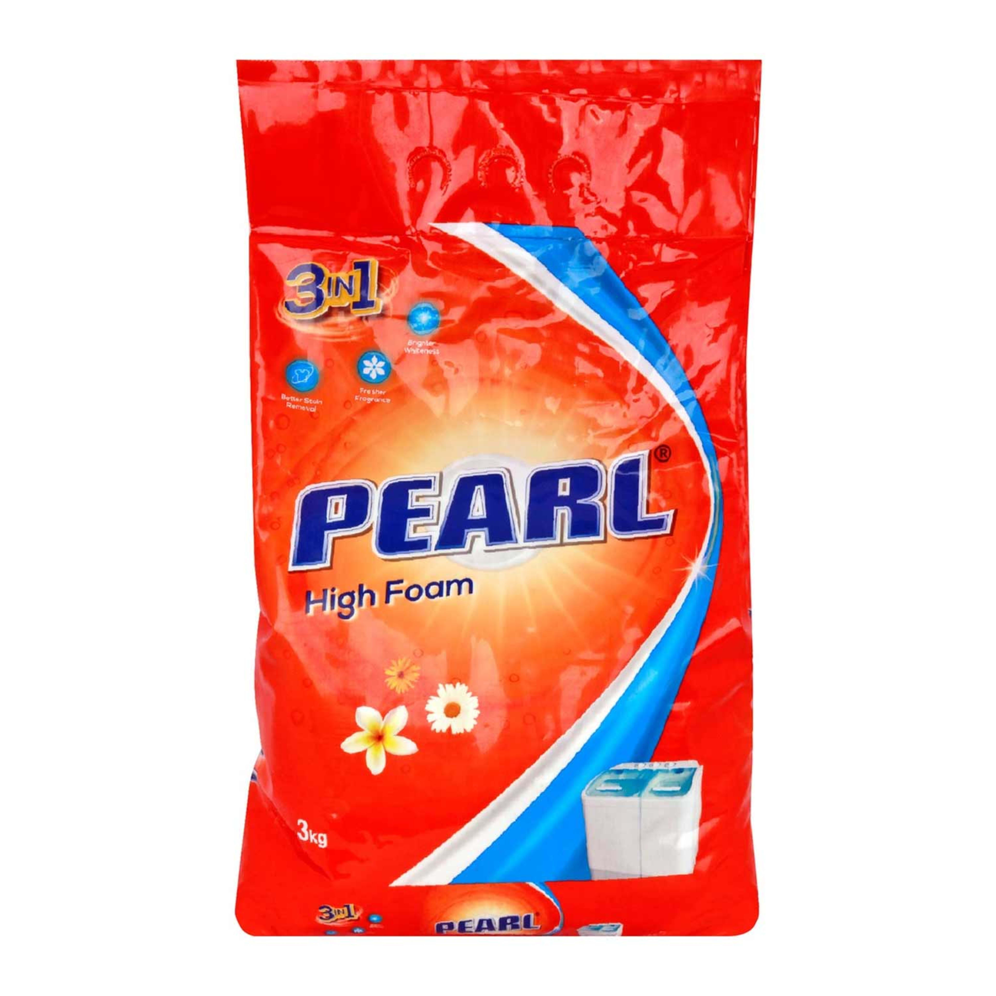 Pearl High Foam Detergent Powder 3kg (bag) Sp.offer