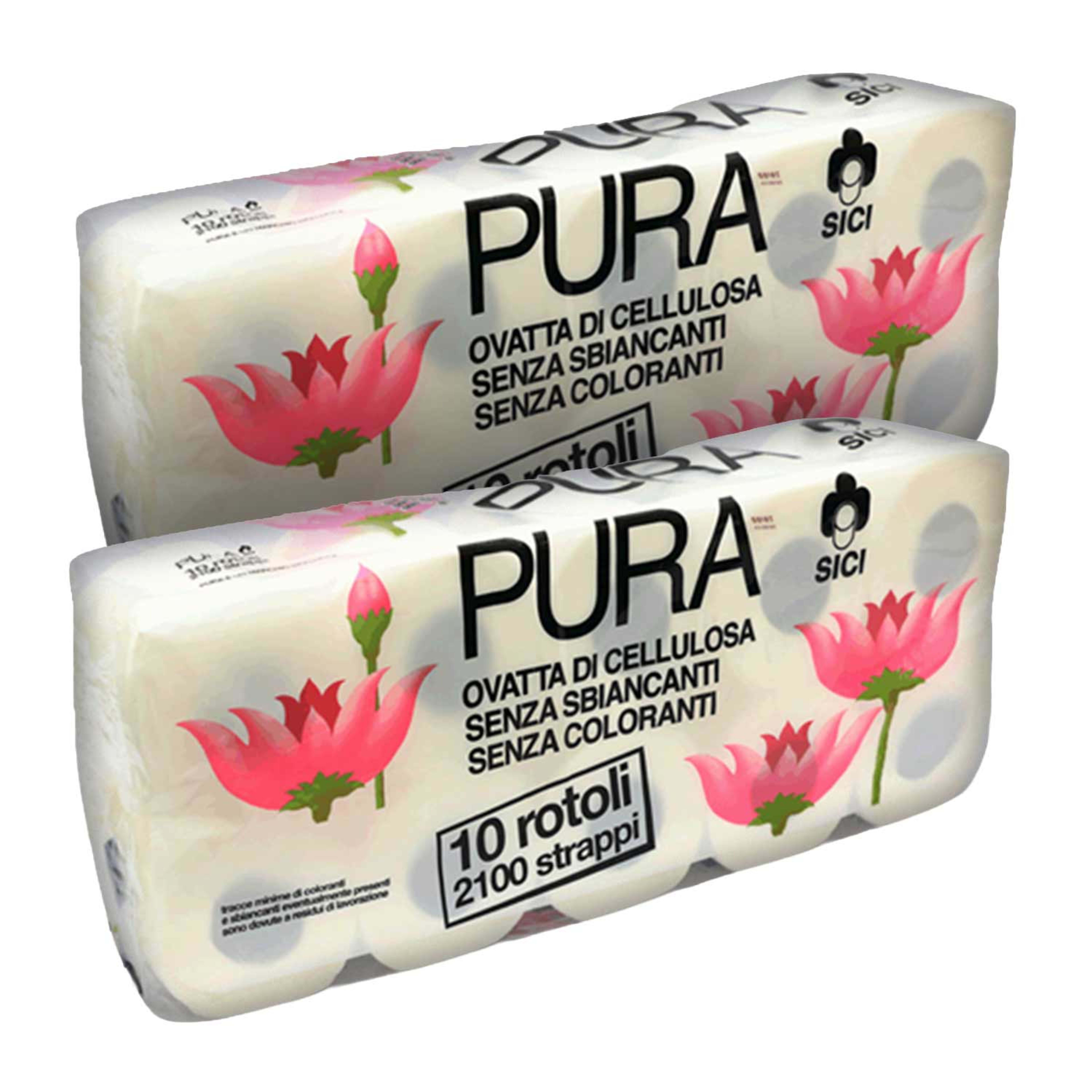 Pura Rotoli Toilet Roll 2'sx10pcs Twin Pack