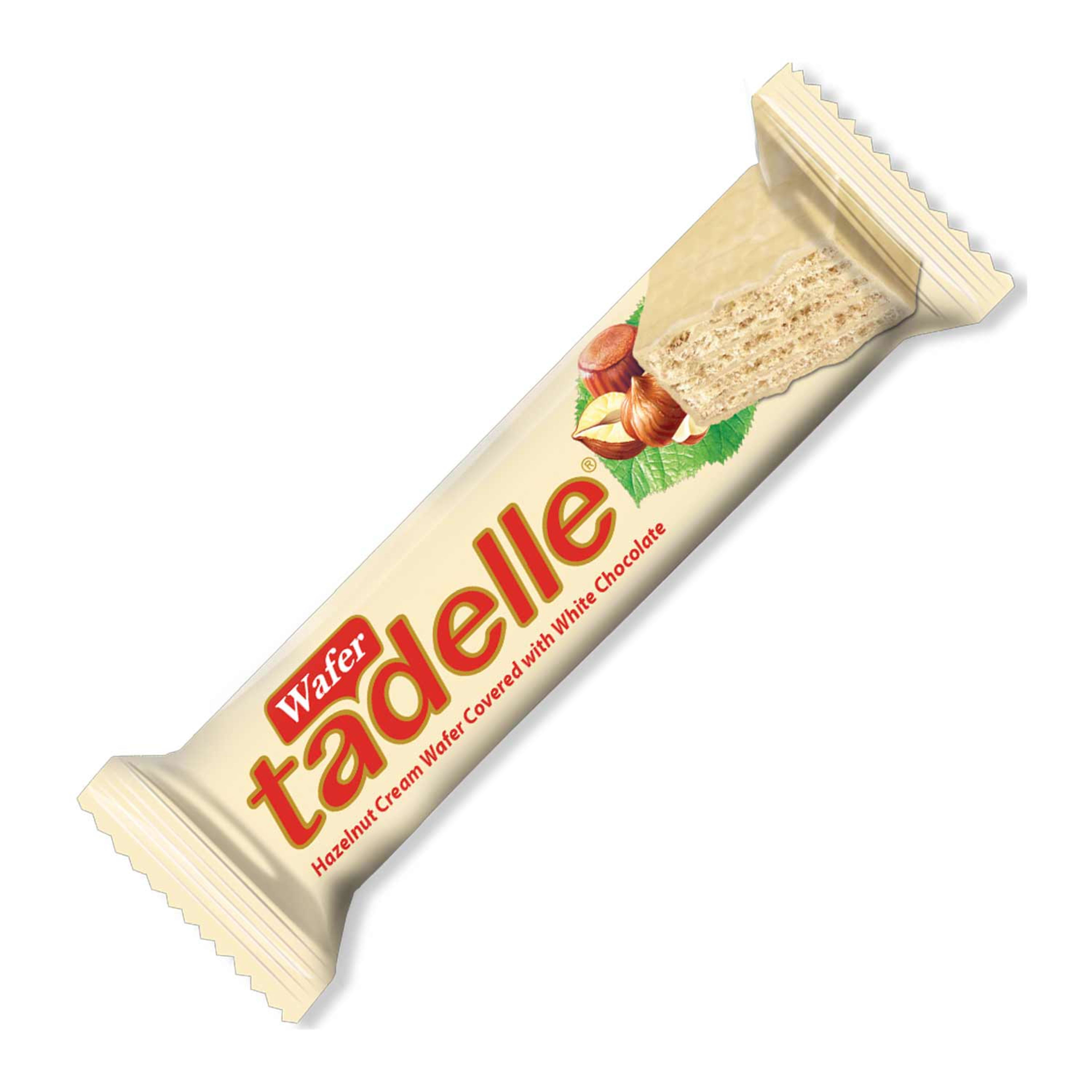 Tadelle Hazelnut Cream Wafer Covered W/ White Chocolate 30gm