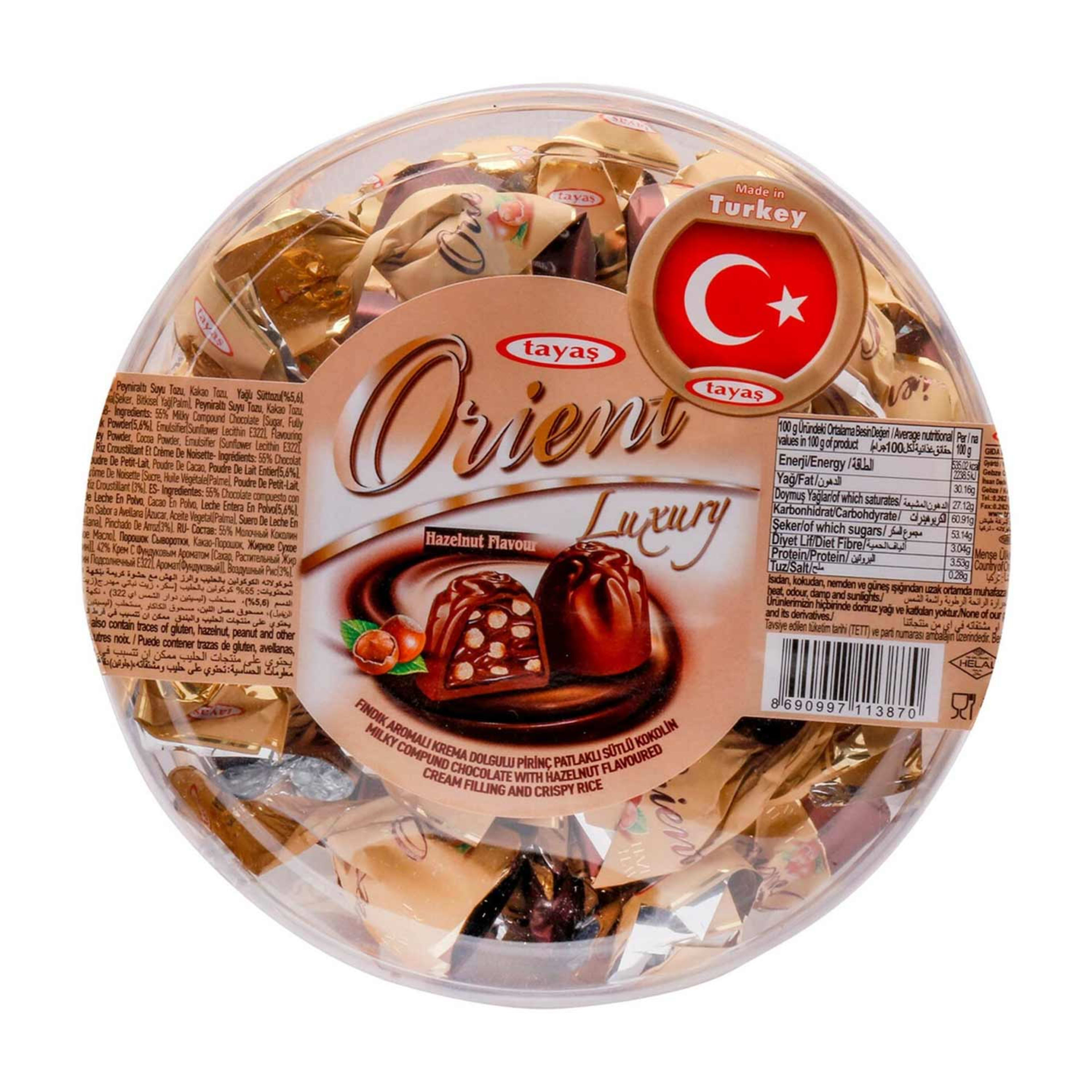 Tayas Orient Truffle Hazelnut Chocolate 1000gm