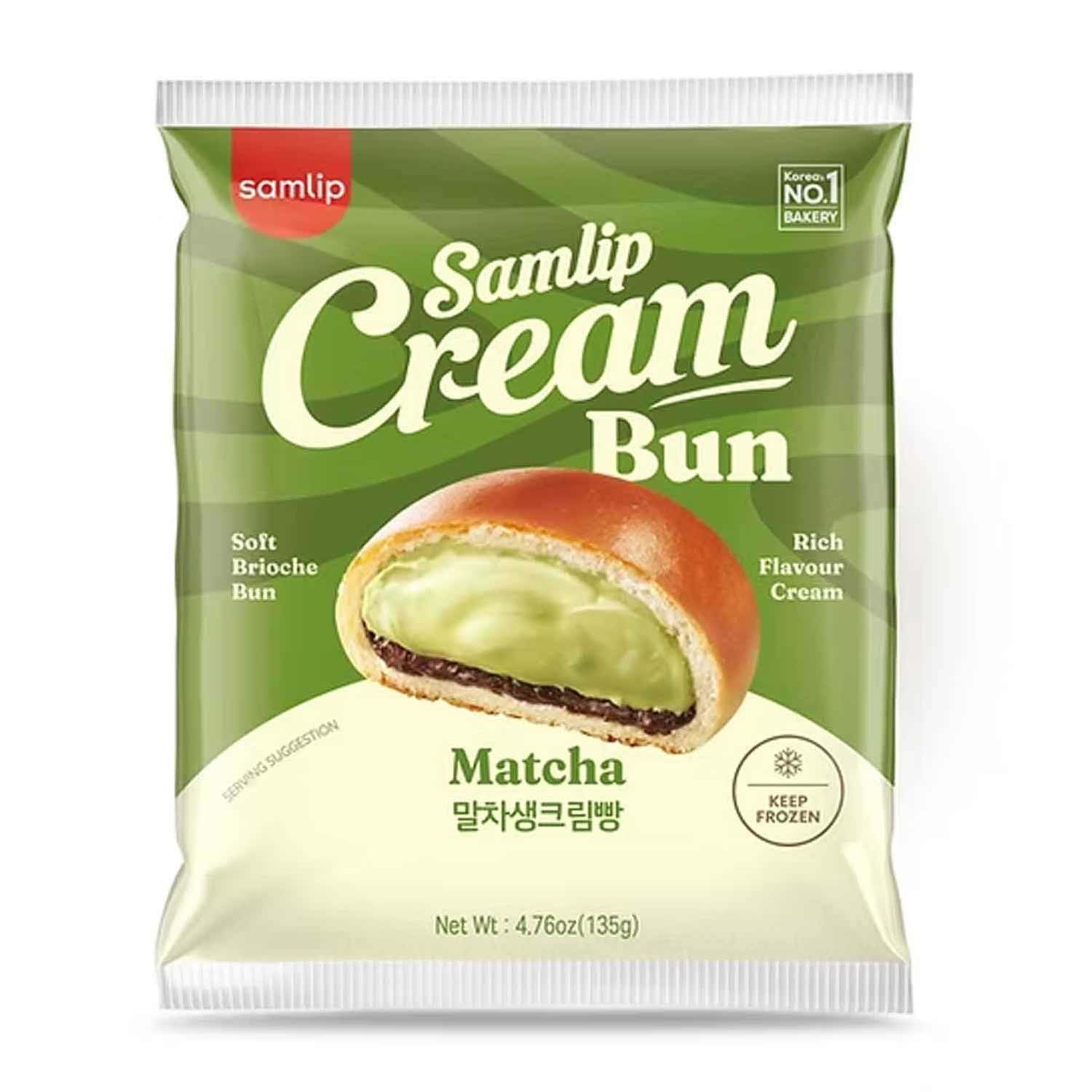 Samlip Cream Bun Matcha 135gm
