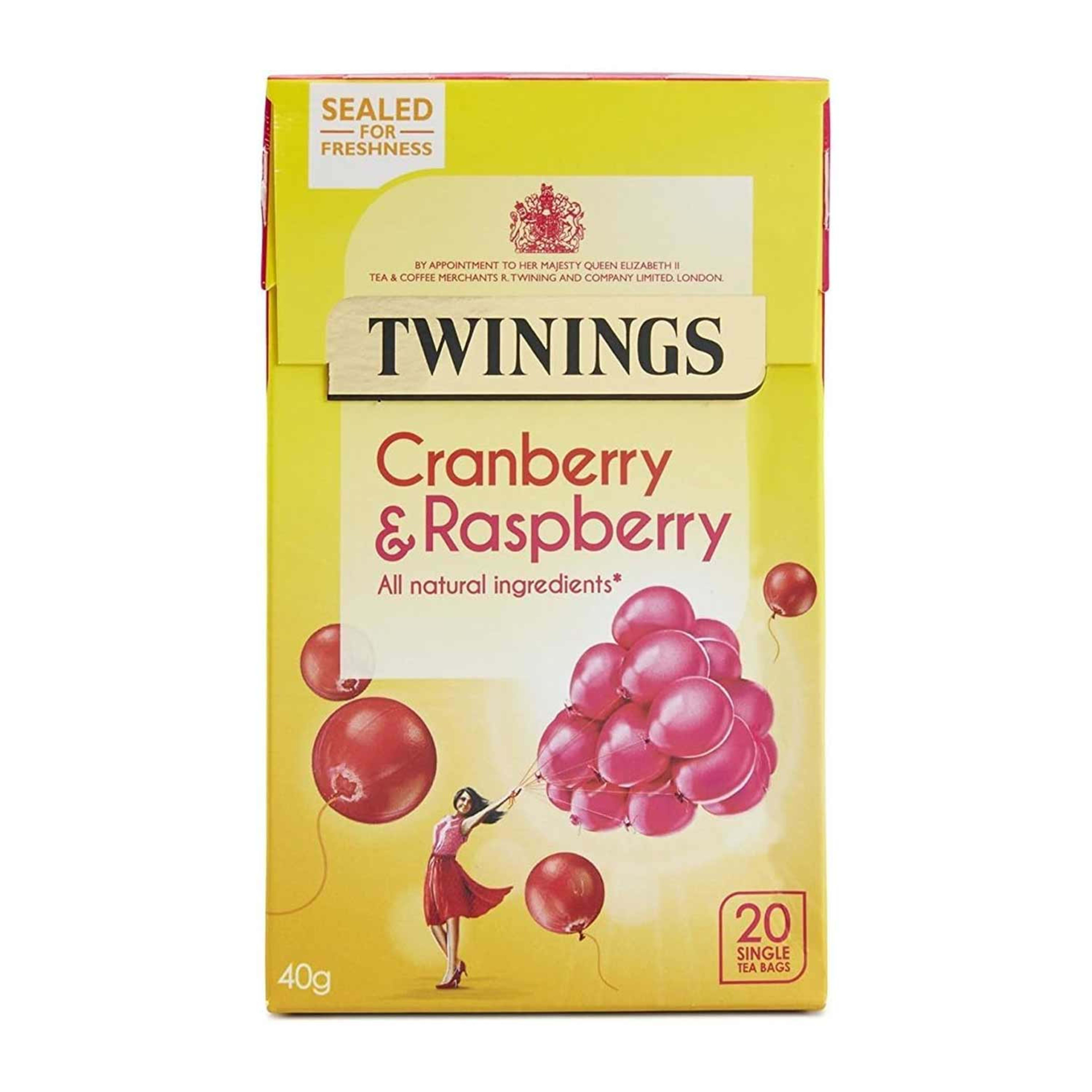 Twining Cranberry and Raspberry Tea Bags 20pcs 40gm