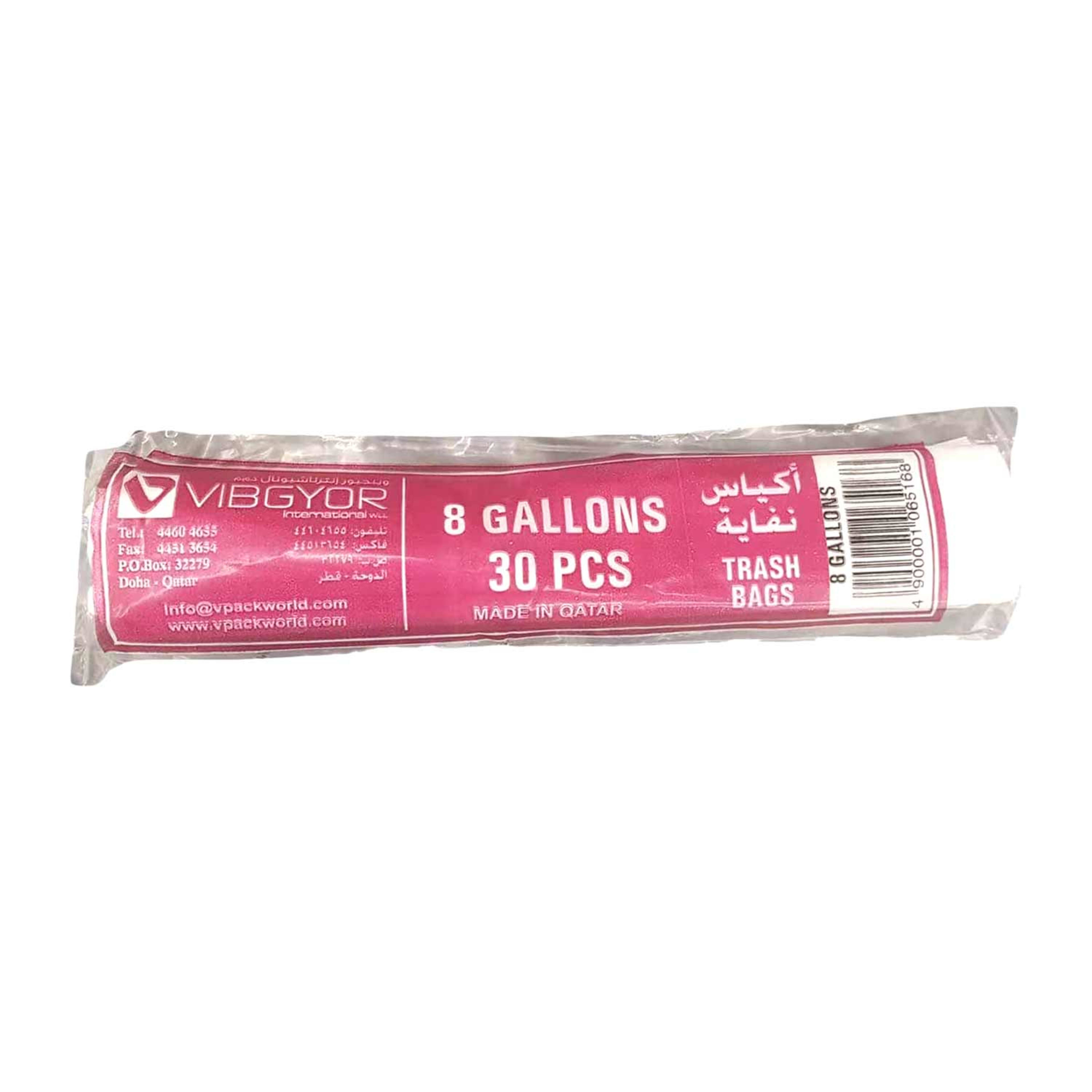 Vibgyor Garbage Bags 8 Gallons 30pcs