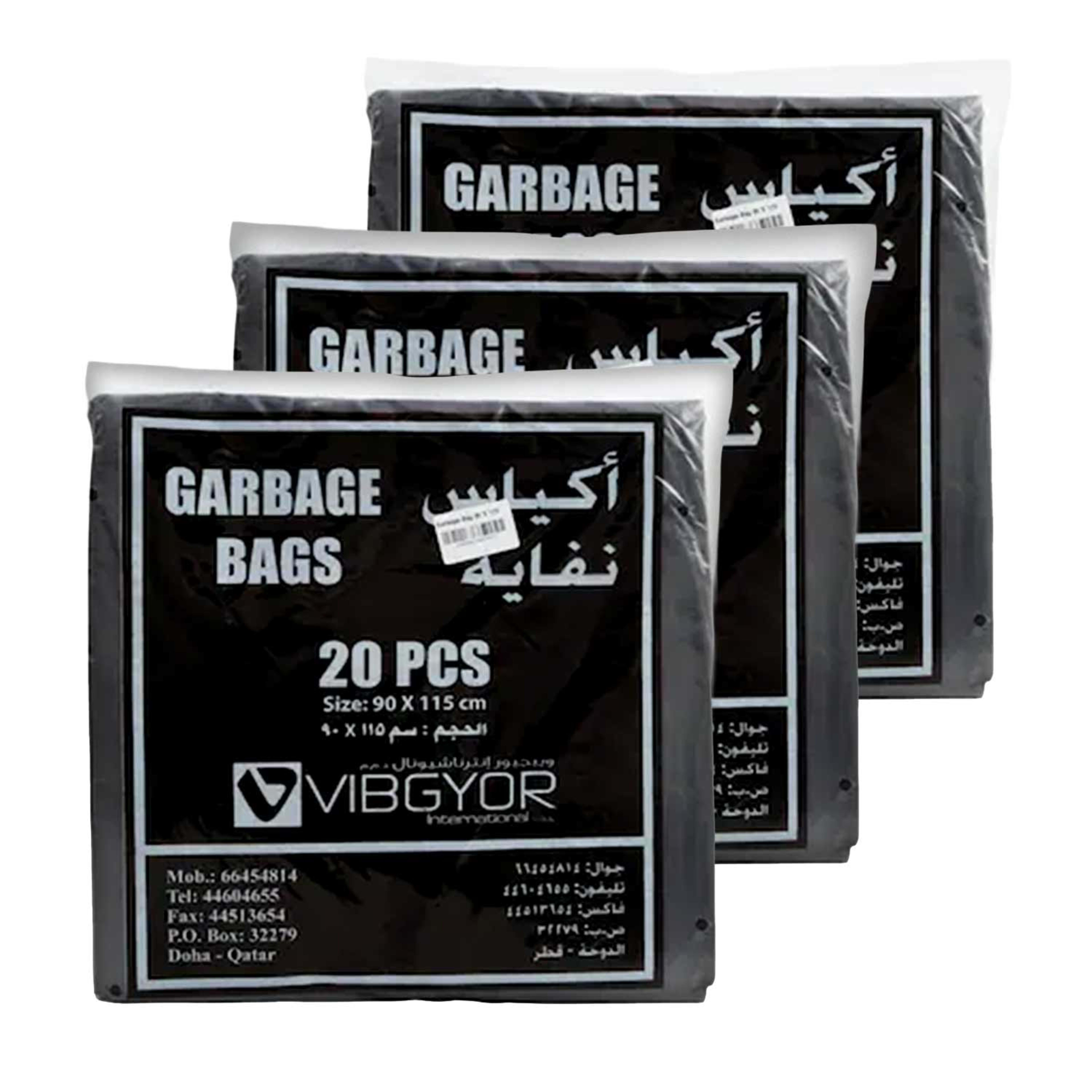 Vibgyor Garbage Bags 90x115cm 20pcsx3pkt Sp.offer
