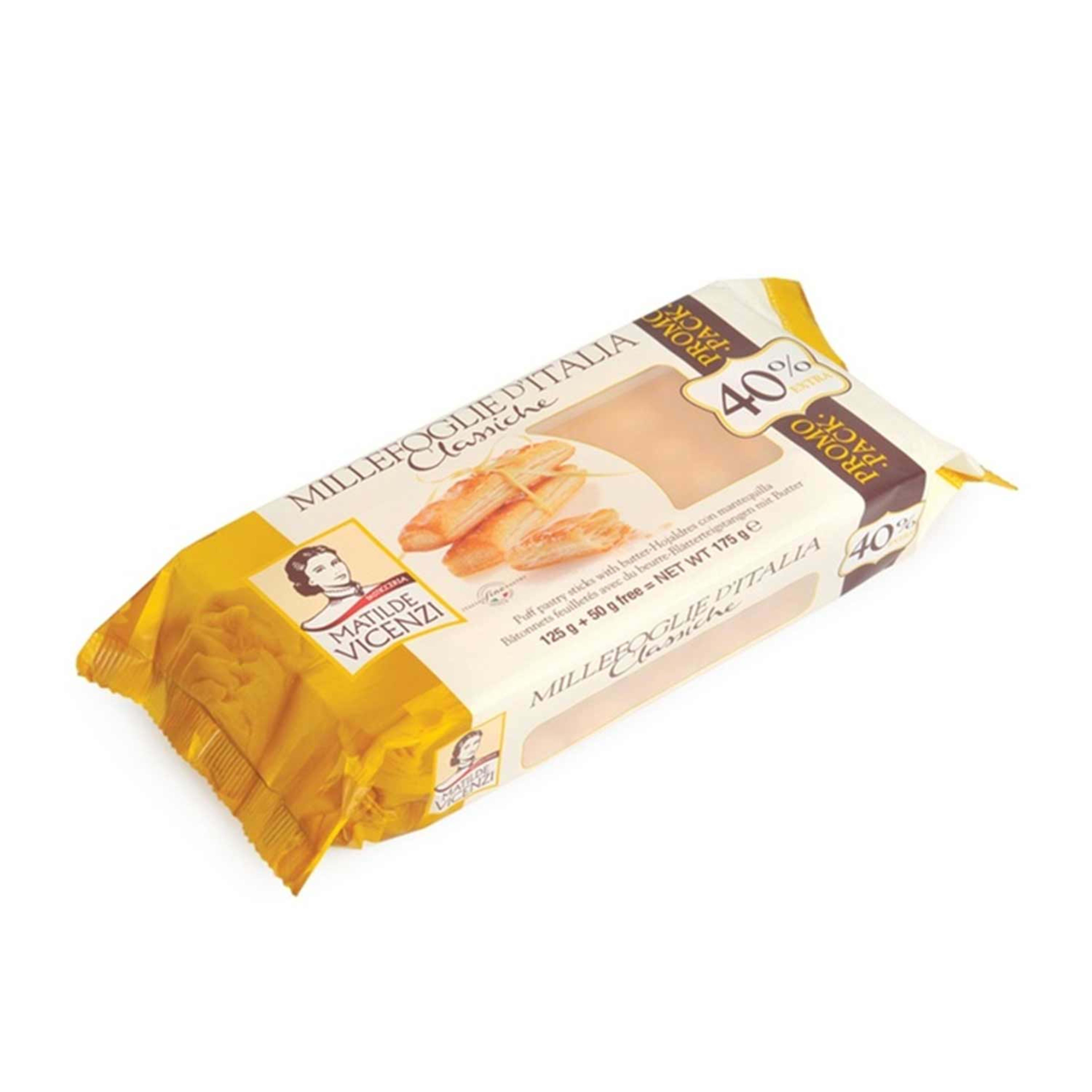 Vicenzi Millefoglie Puff Pastry Stick with Butter 125gm