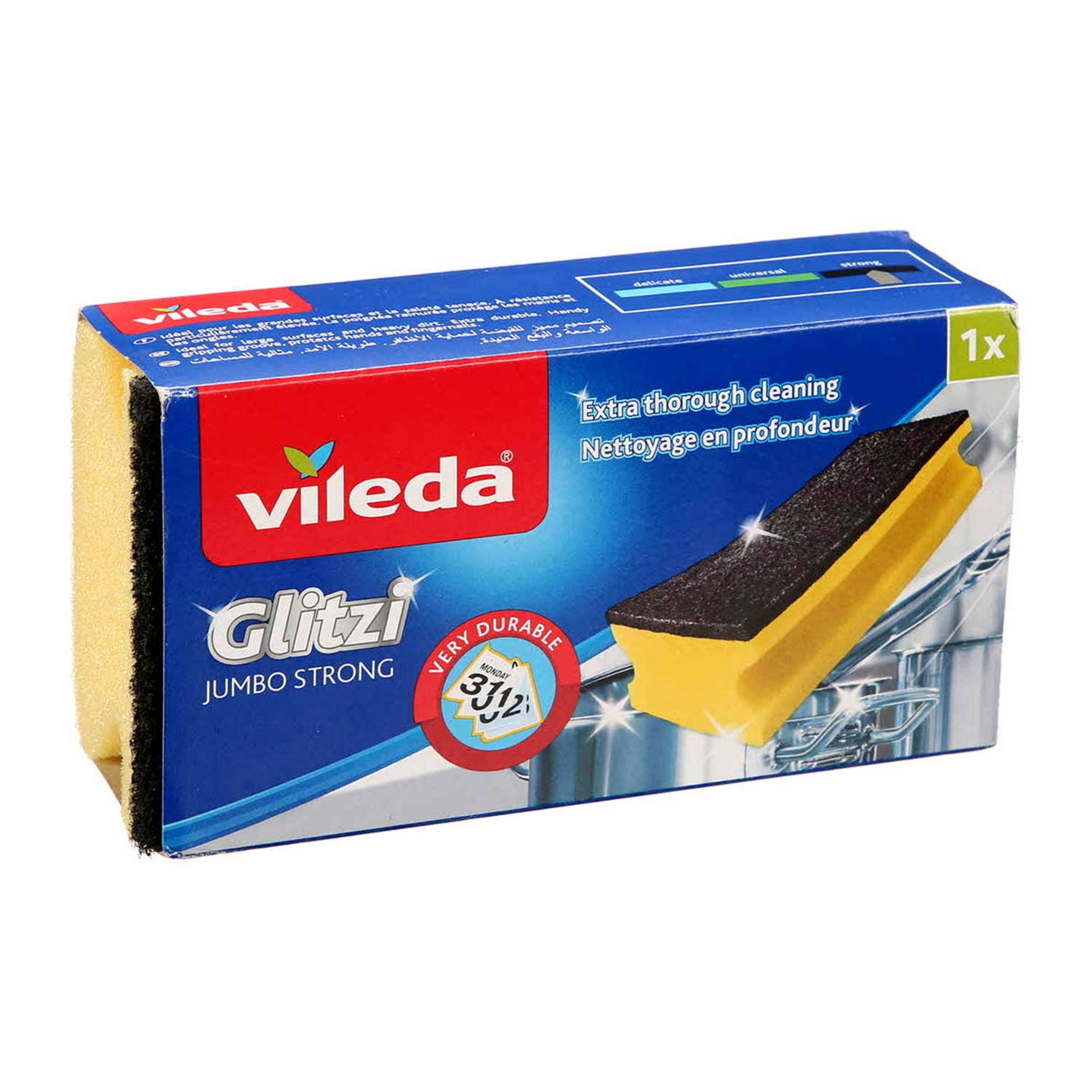 Vileda Glitzi Jumbo Sponge Hard