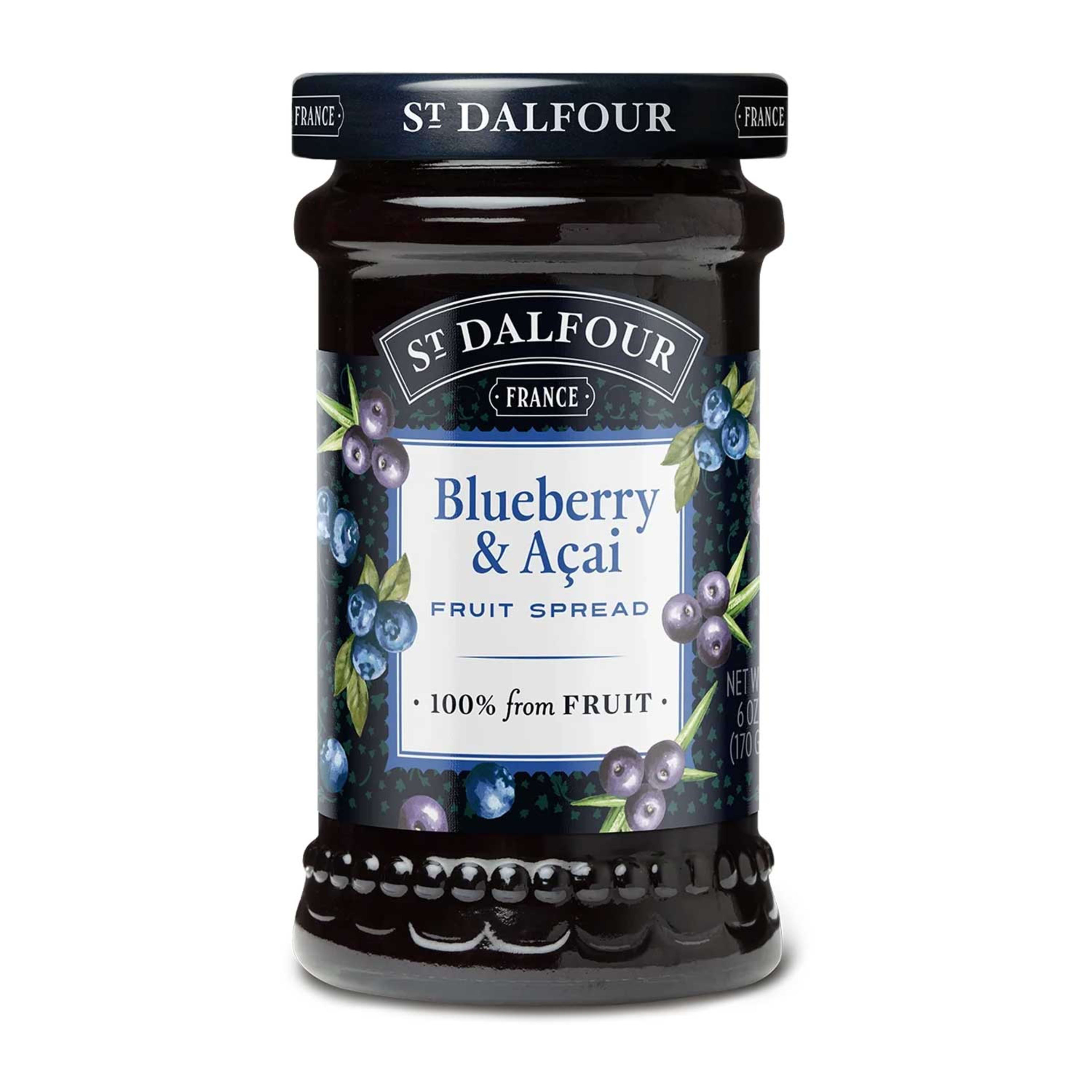 St. Dalfour Super Fruits Blueberry and Acai Spread No Added Sugar 170gm