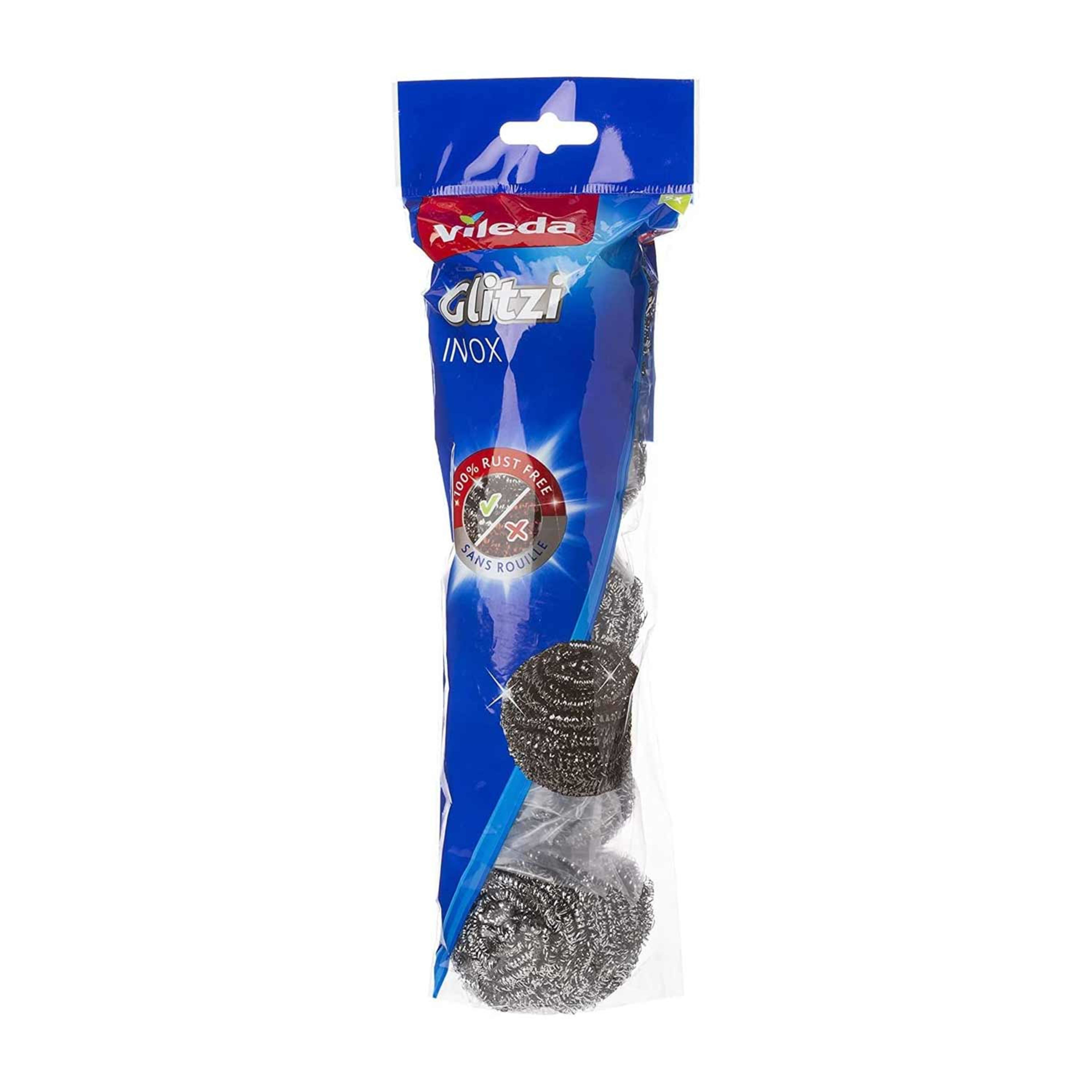 Vileda Inox Metalic Spiral Scourer 5pcs