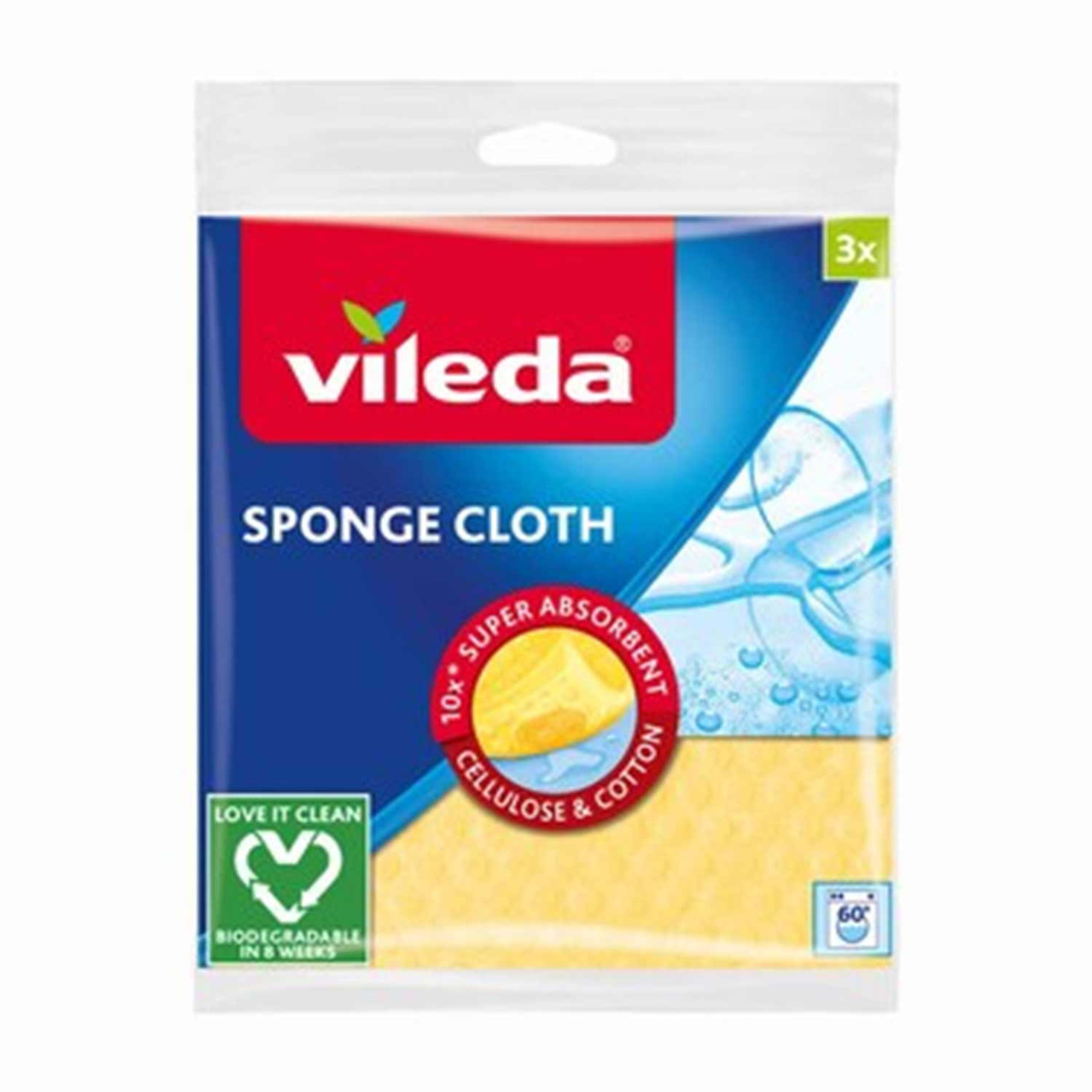 Vileda Sponge Cloth 3pcs