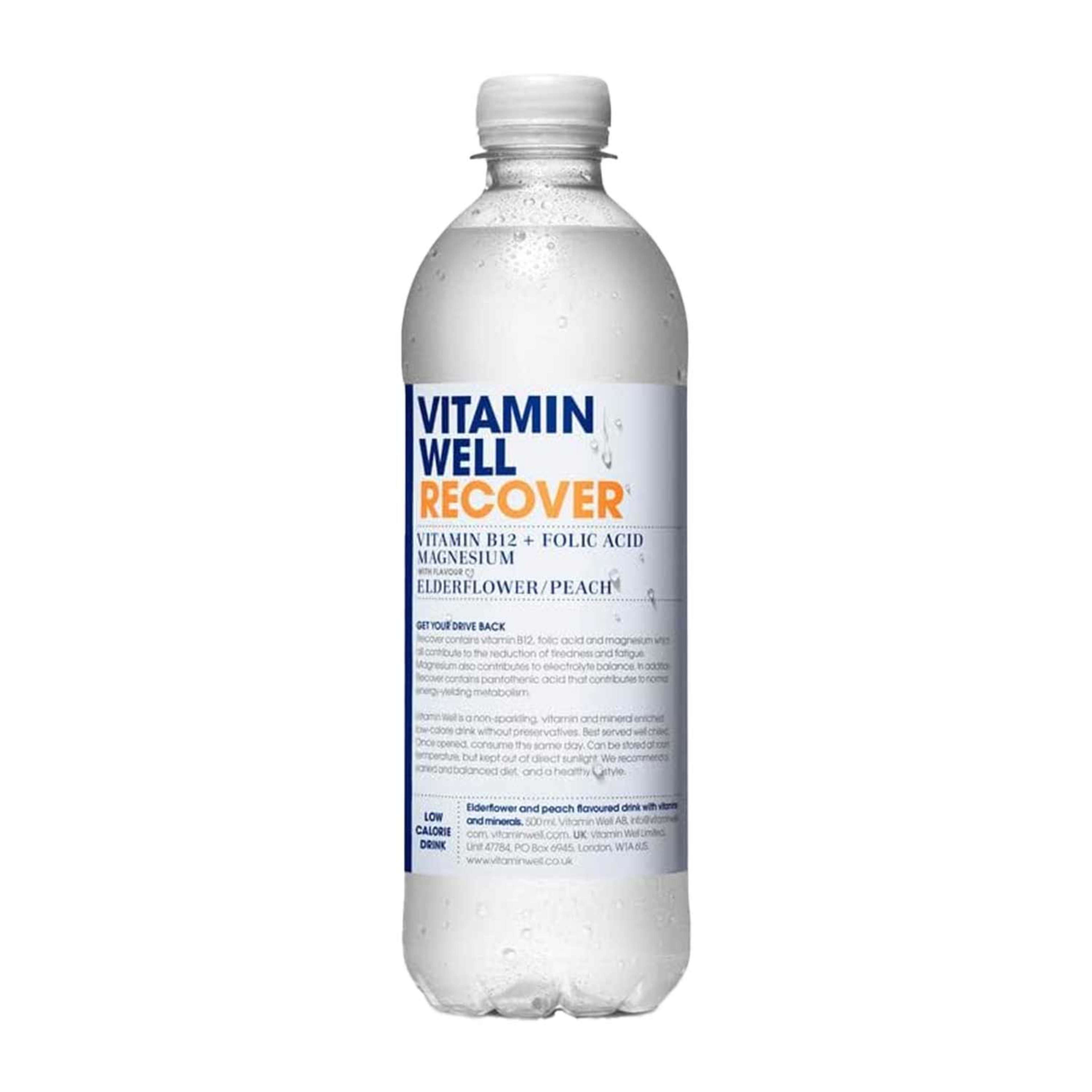 Vitamin Well Recover Elderflower/peach Drink 500ml