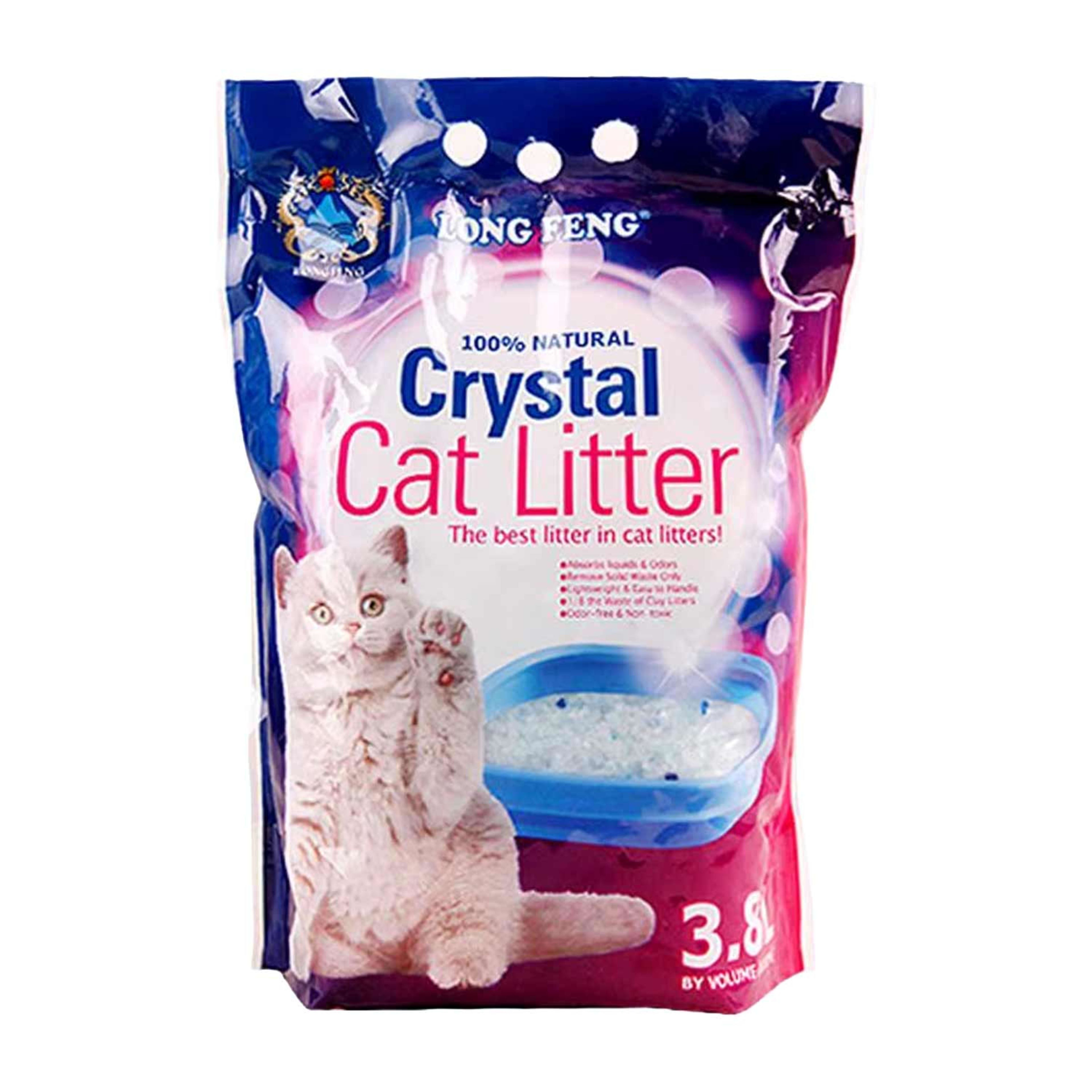 Long Feng Crystal Cat Litter 3.8ltr