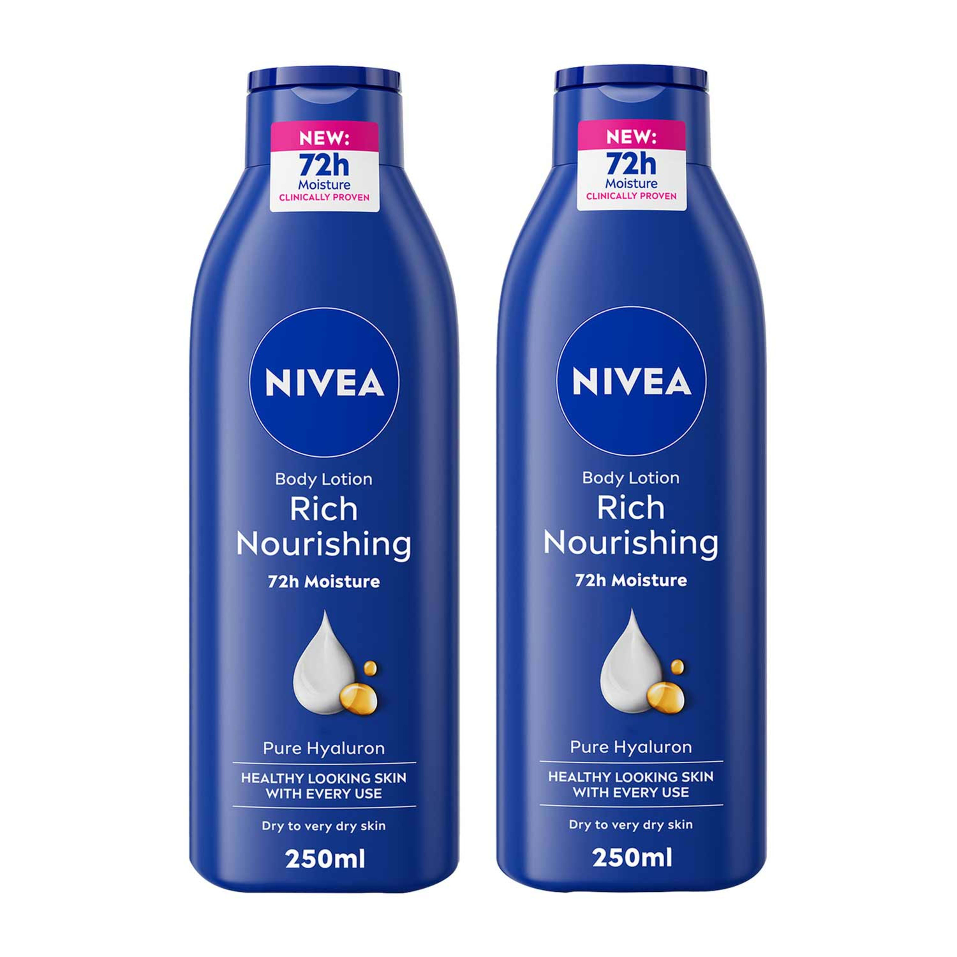 Nivea Nourishing Body Lotion Almond Oil 2x250ml @20%off