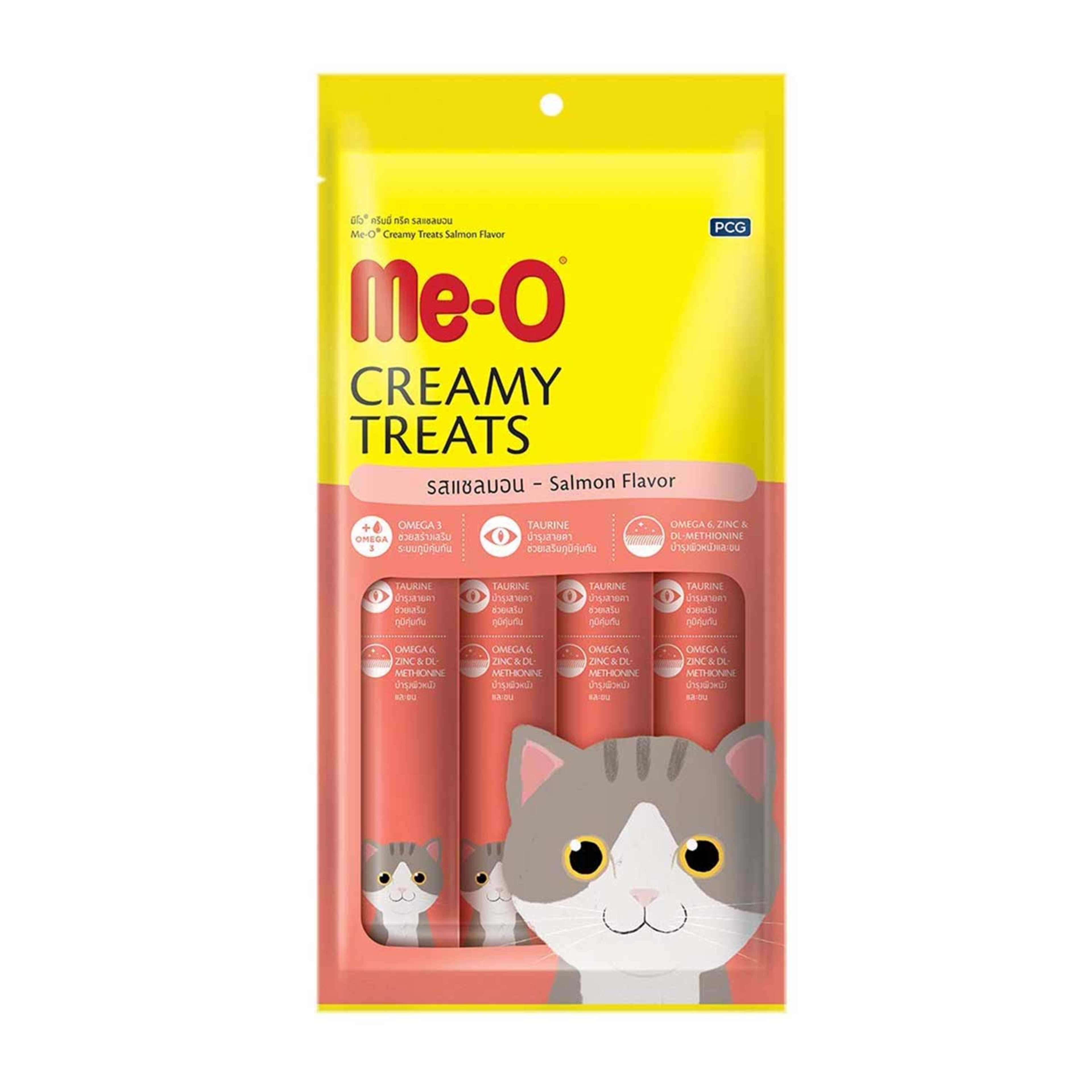Me-o Creamy Treats Cat Food Salmon Flavor 60gm