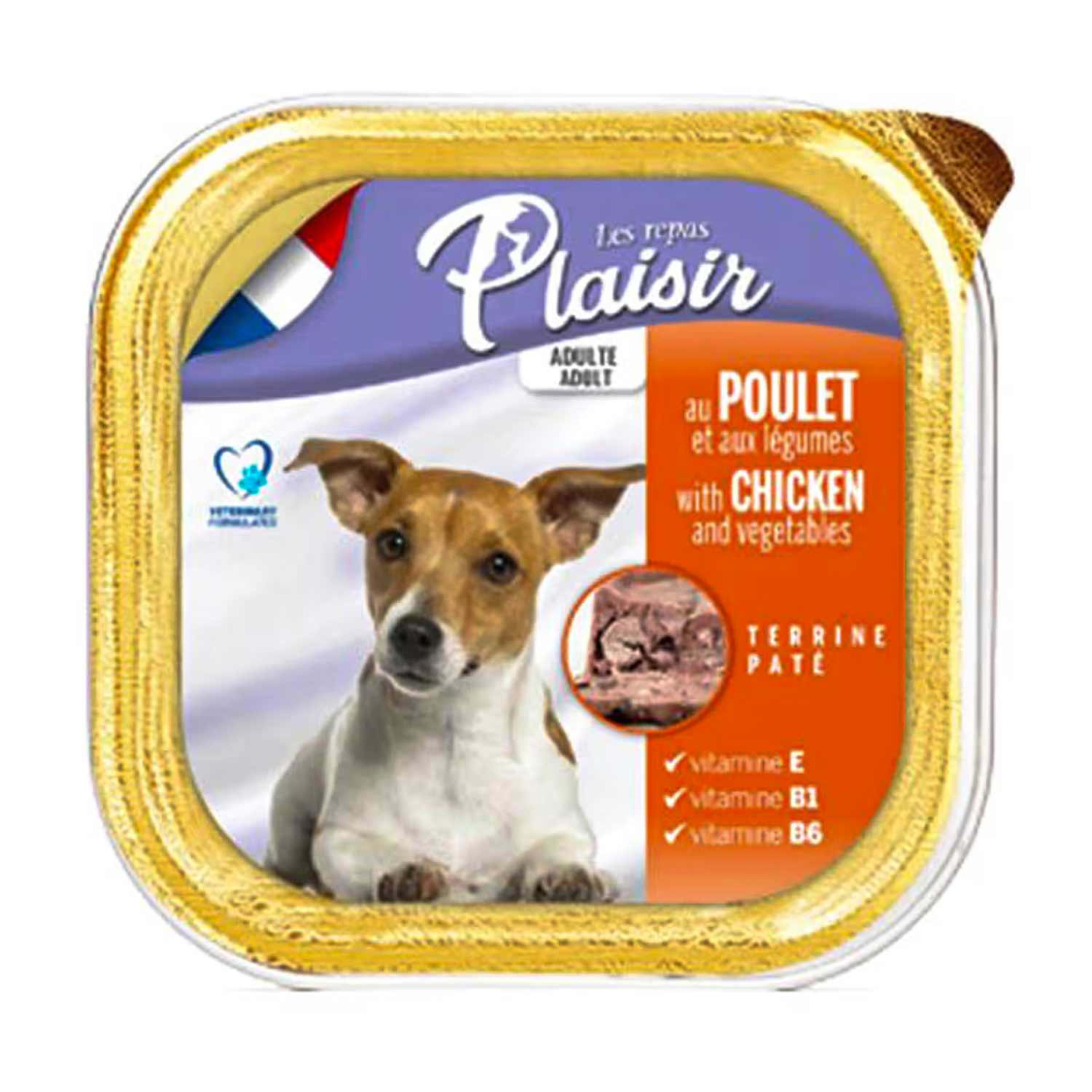 Plaisir Dog Pate W/ Chicken (tray) 150gm