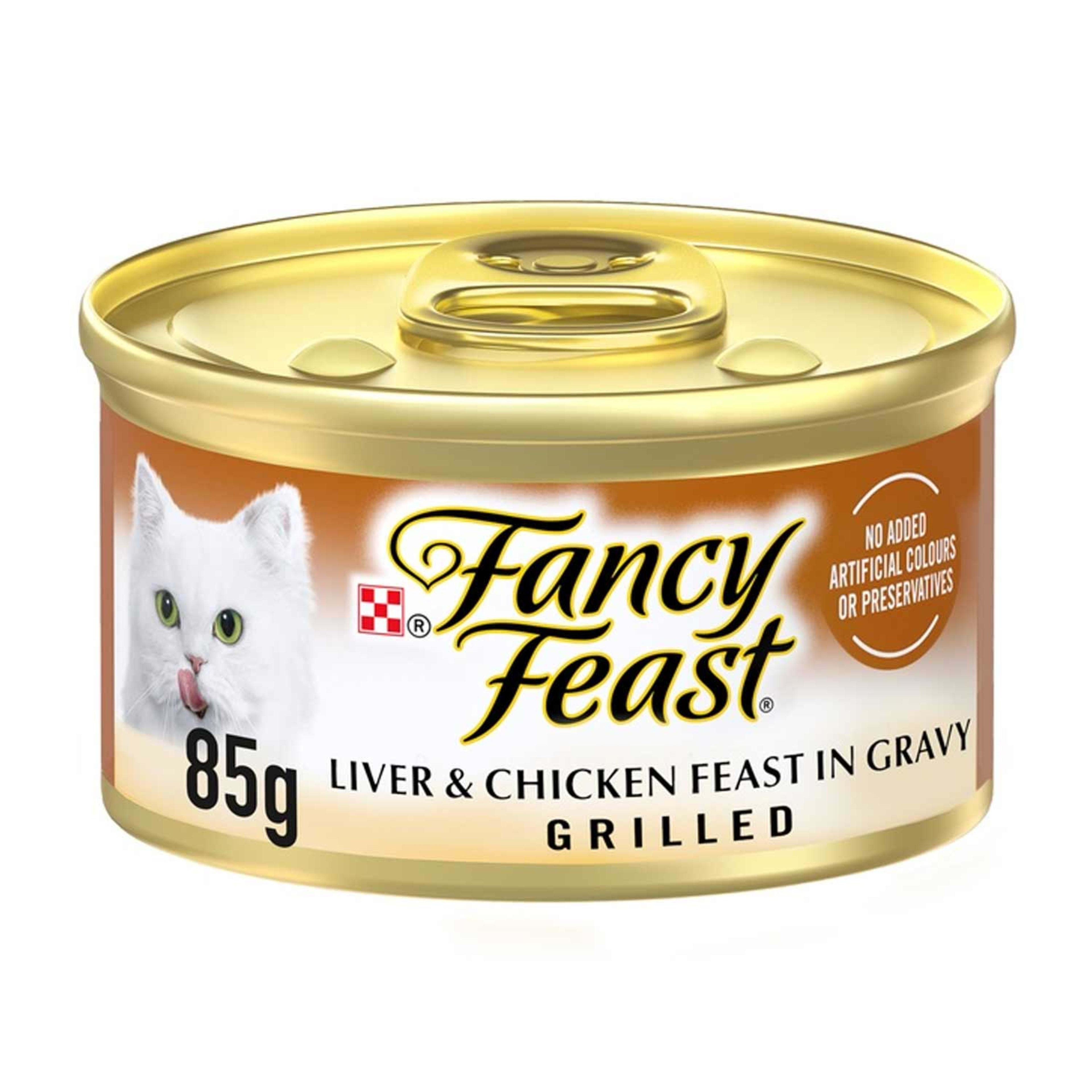 Purina Fancy Feast Grilled Liver & Chicken Feast in Gravy Cat Food 85gm