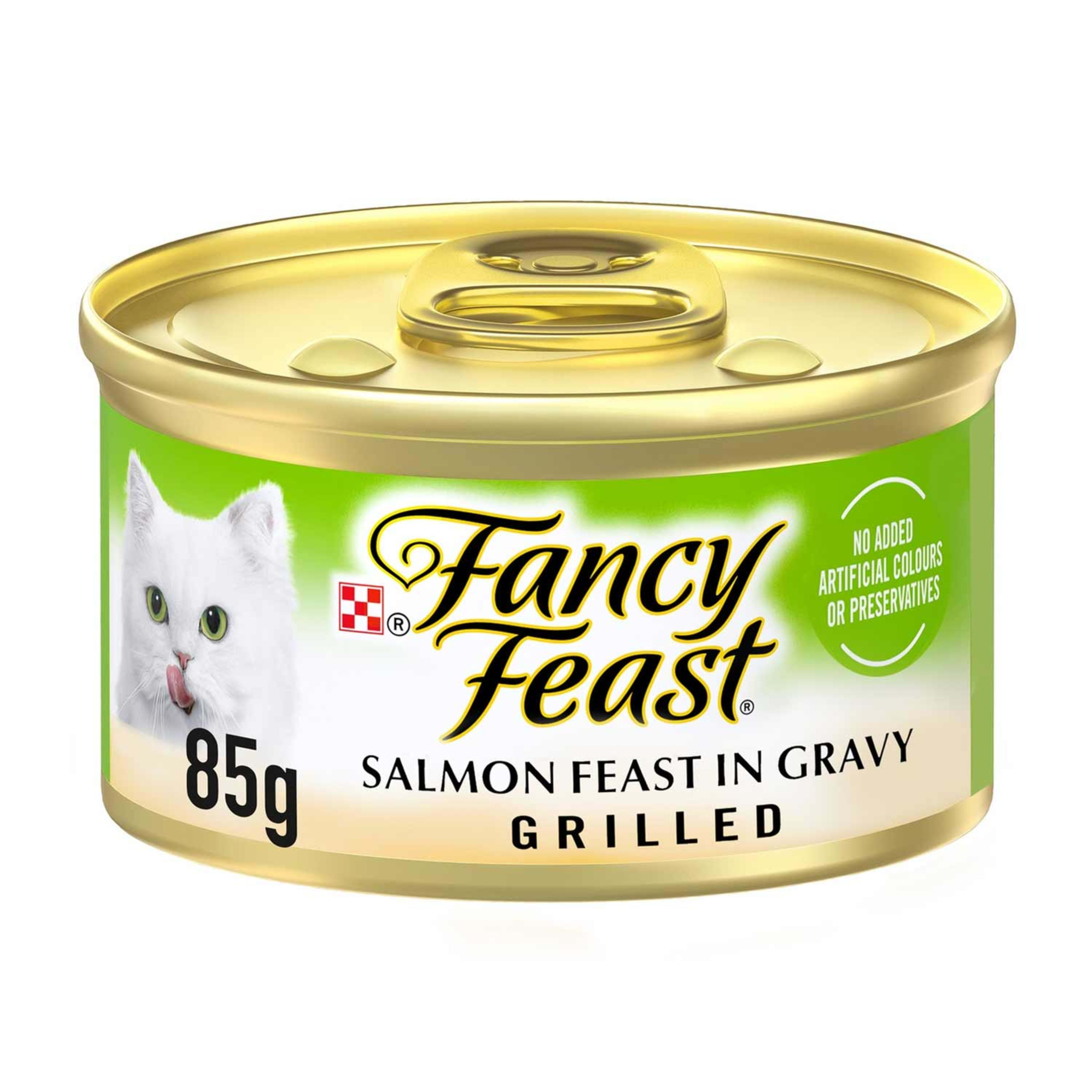 Purina Fancy Feast Grilled Salmon Feast in Gravy Cat Food 85gm