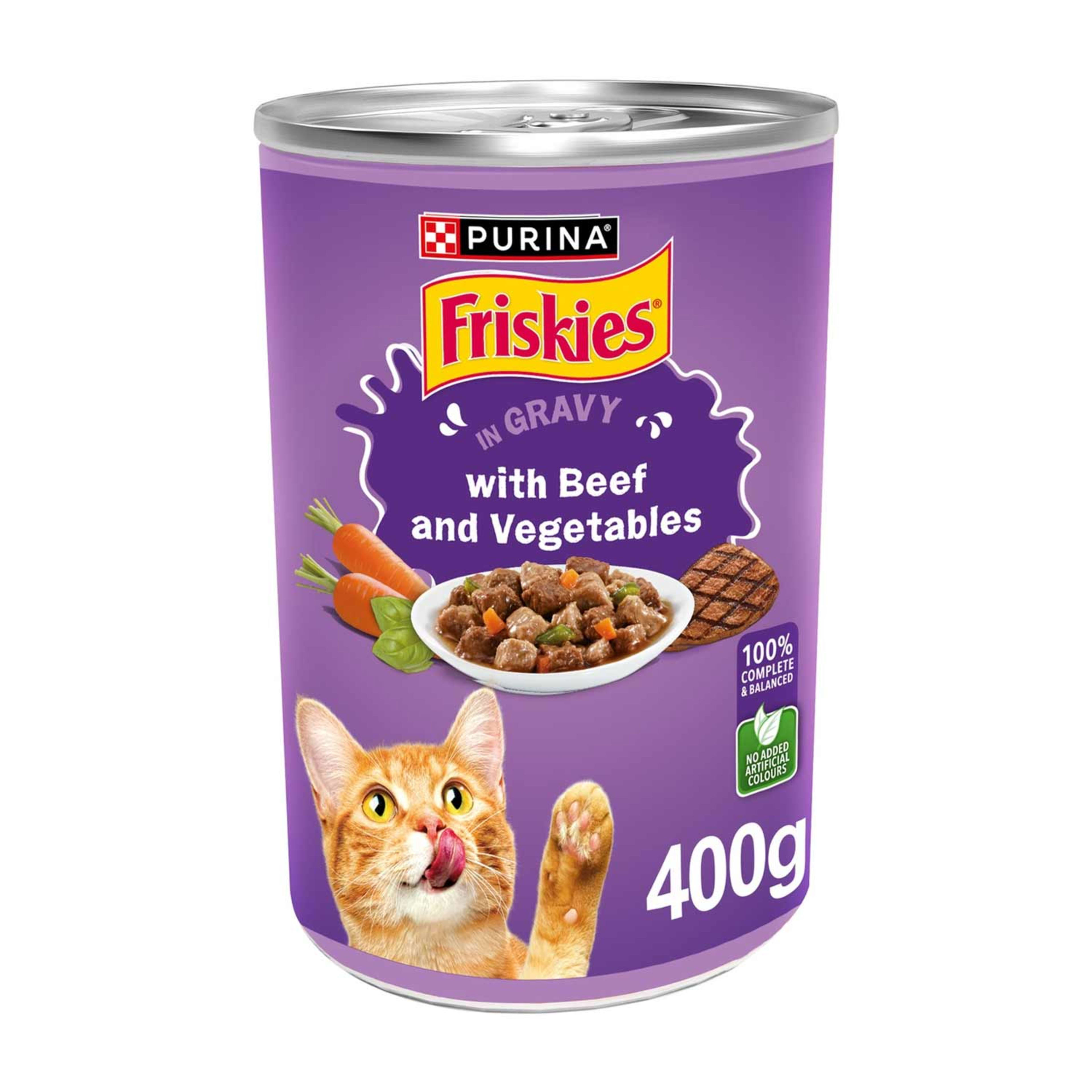 Purina Friskies in Gravy with Beef & Vegetables 400gm