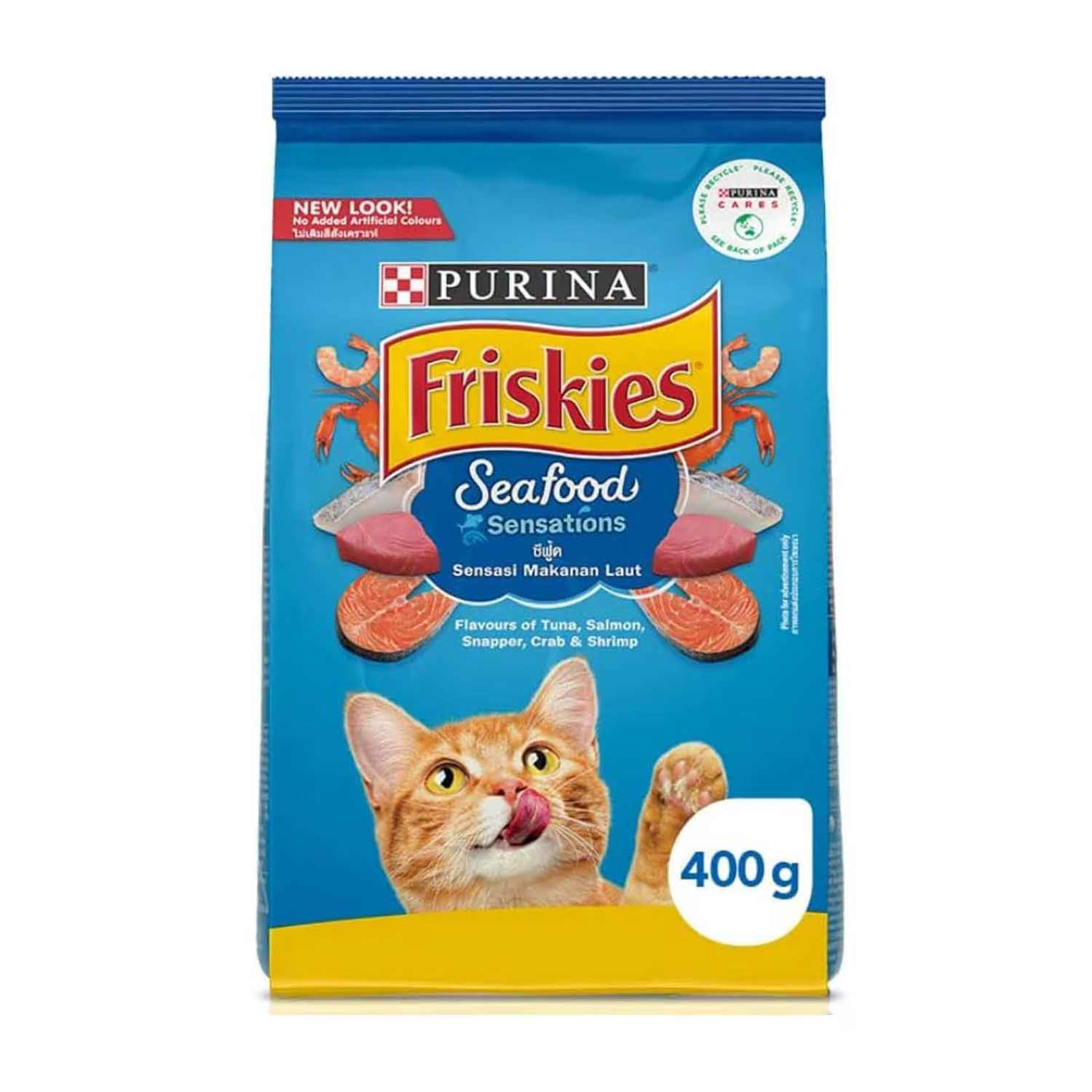 Purina Friskies Seafood Sensations Cat Food 400gm
