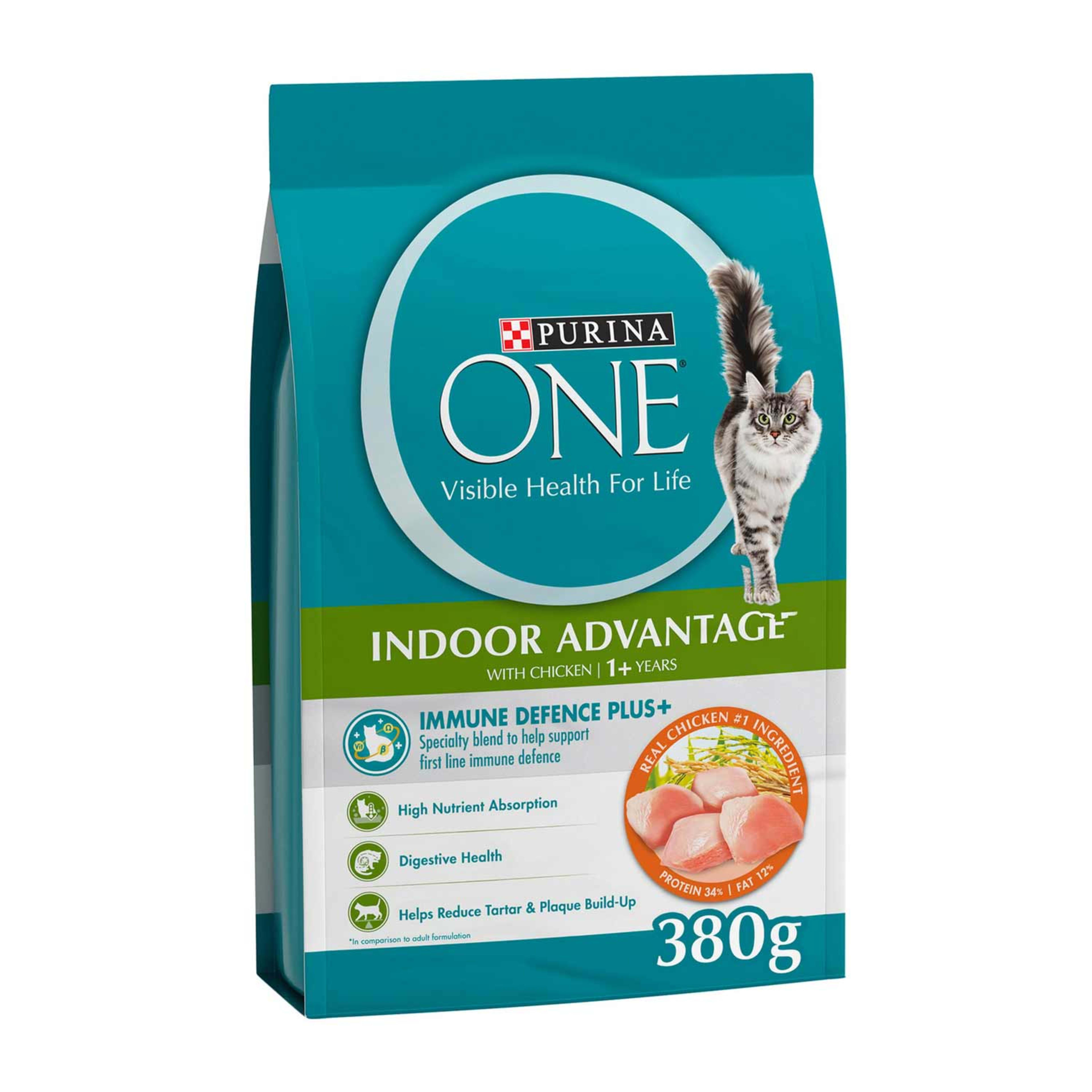 Purina One Indoor Advantage with Chicken 380gm