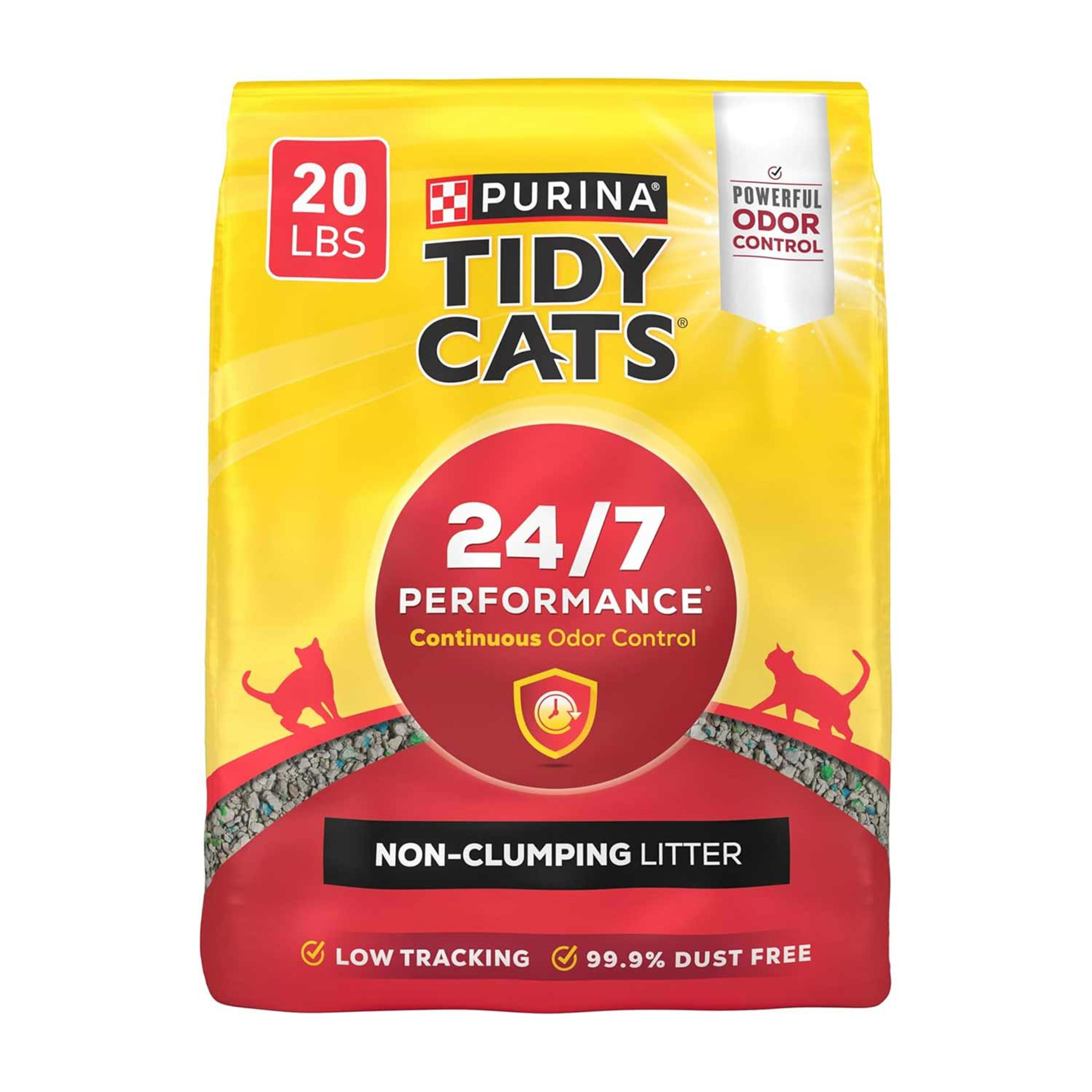 Purina Tidy Cats Non Clumping Clay Litter 24/7 Performance 20lbs 9kg