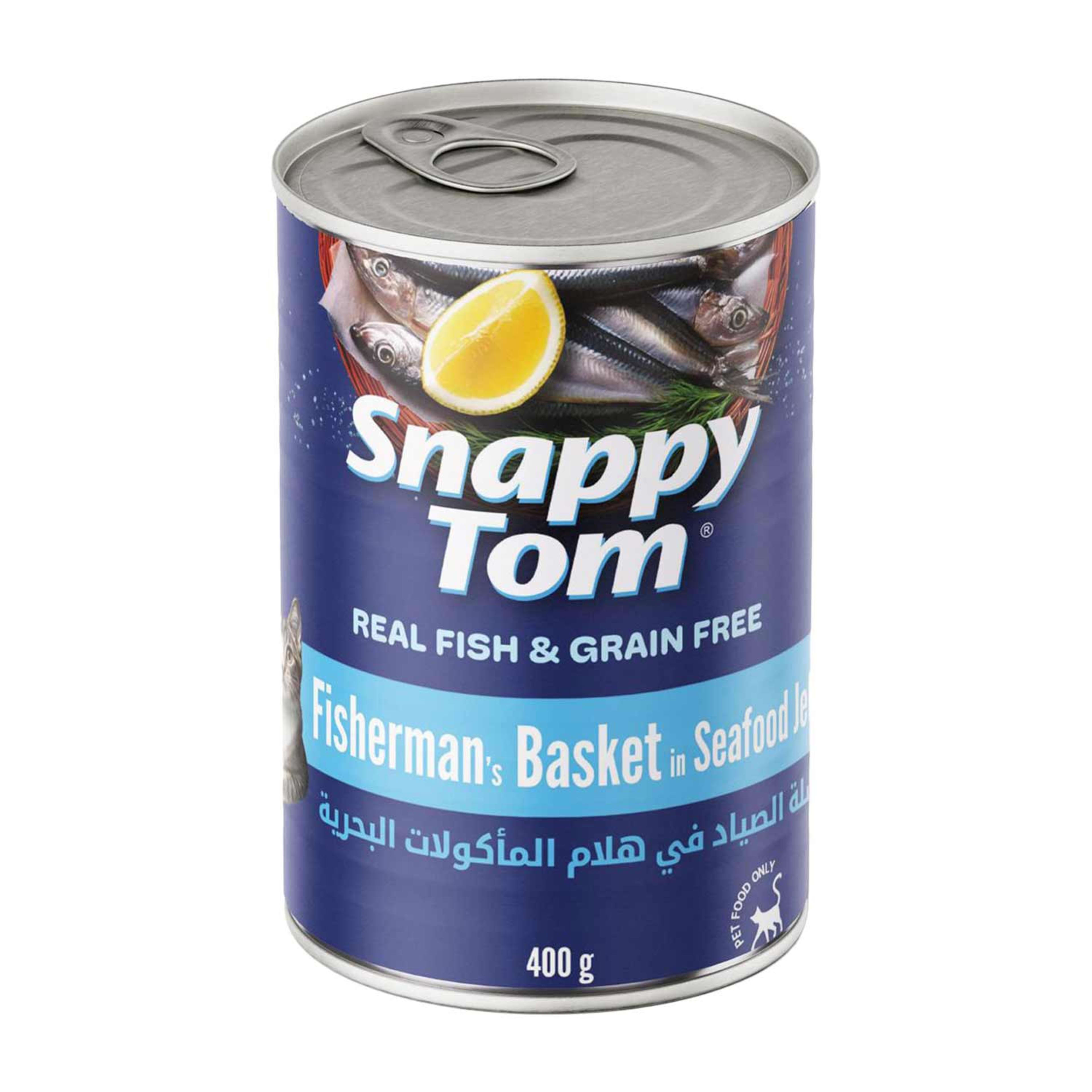 Snappy Tom Fishermans Basket in Seafood Jelly 400gm