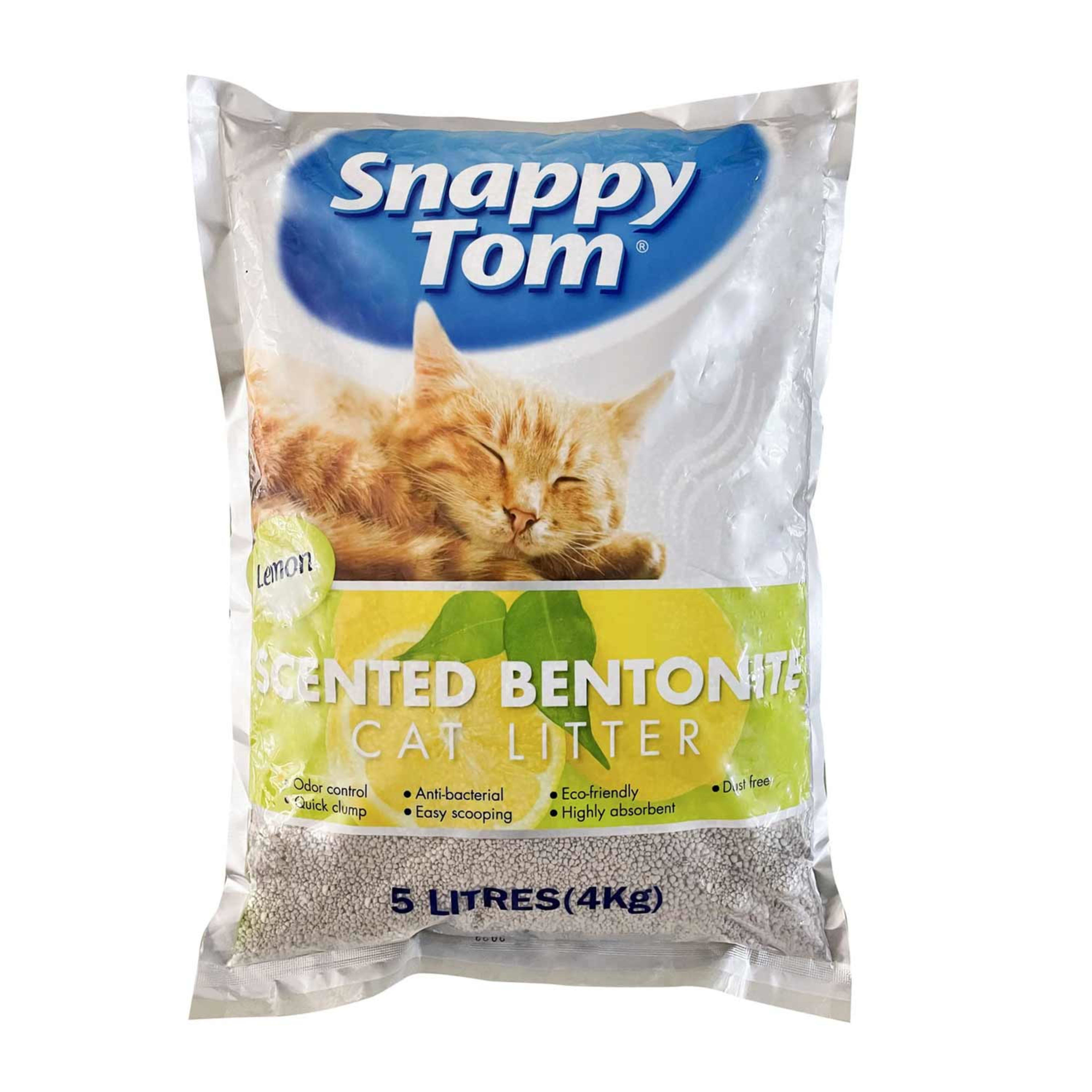 Snappy Tom Lemon Scented Bentonite Cat Litter 4kg