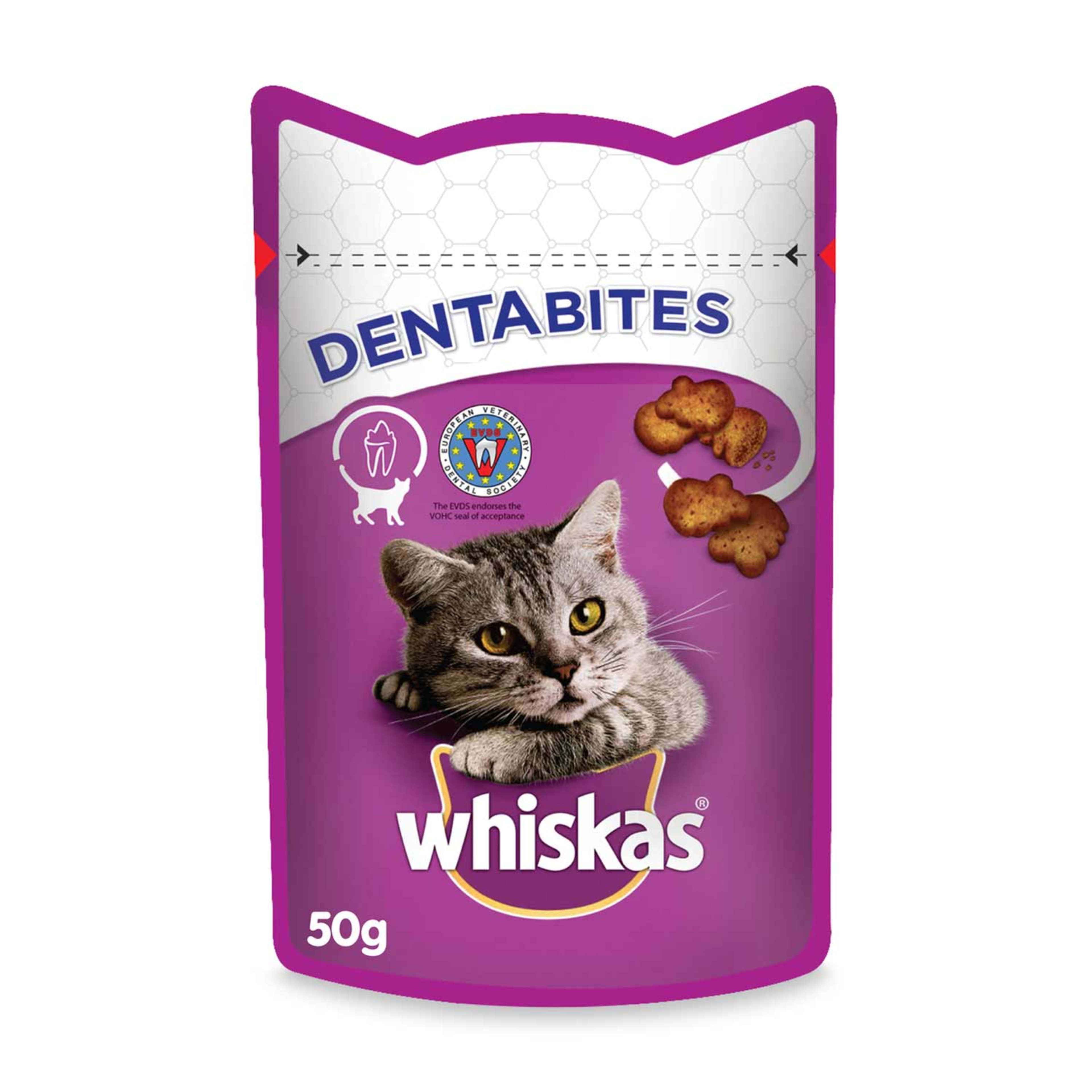 Whiskas Dentabites Chicken 50gm