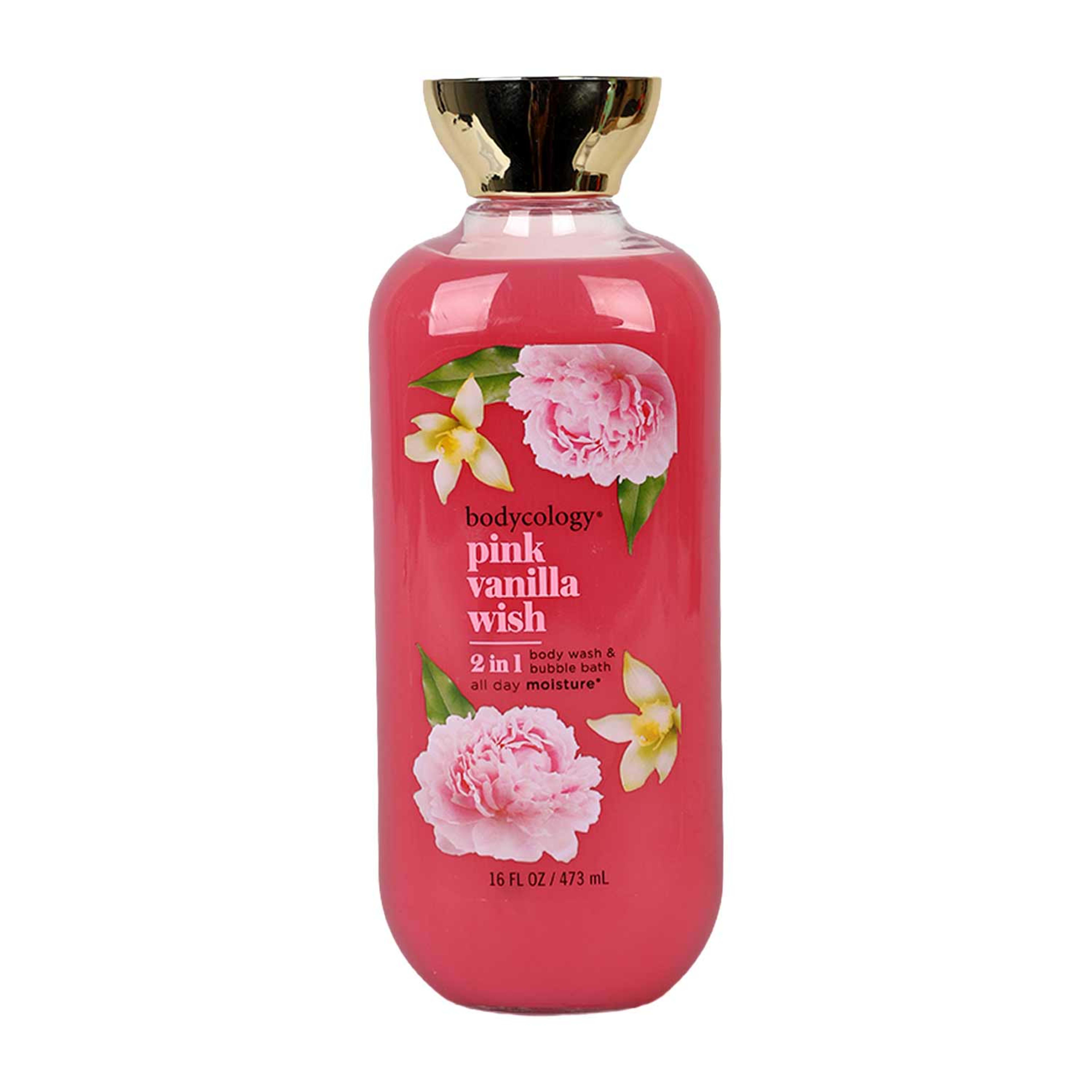 Bodycology Pink Vanilla Wish 2in1 Body Wash & Bubble Bath 473ml