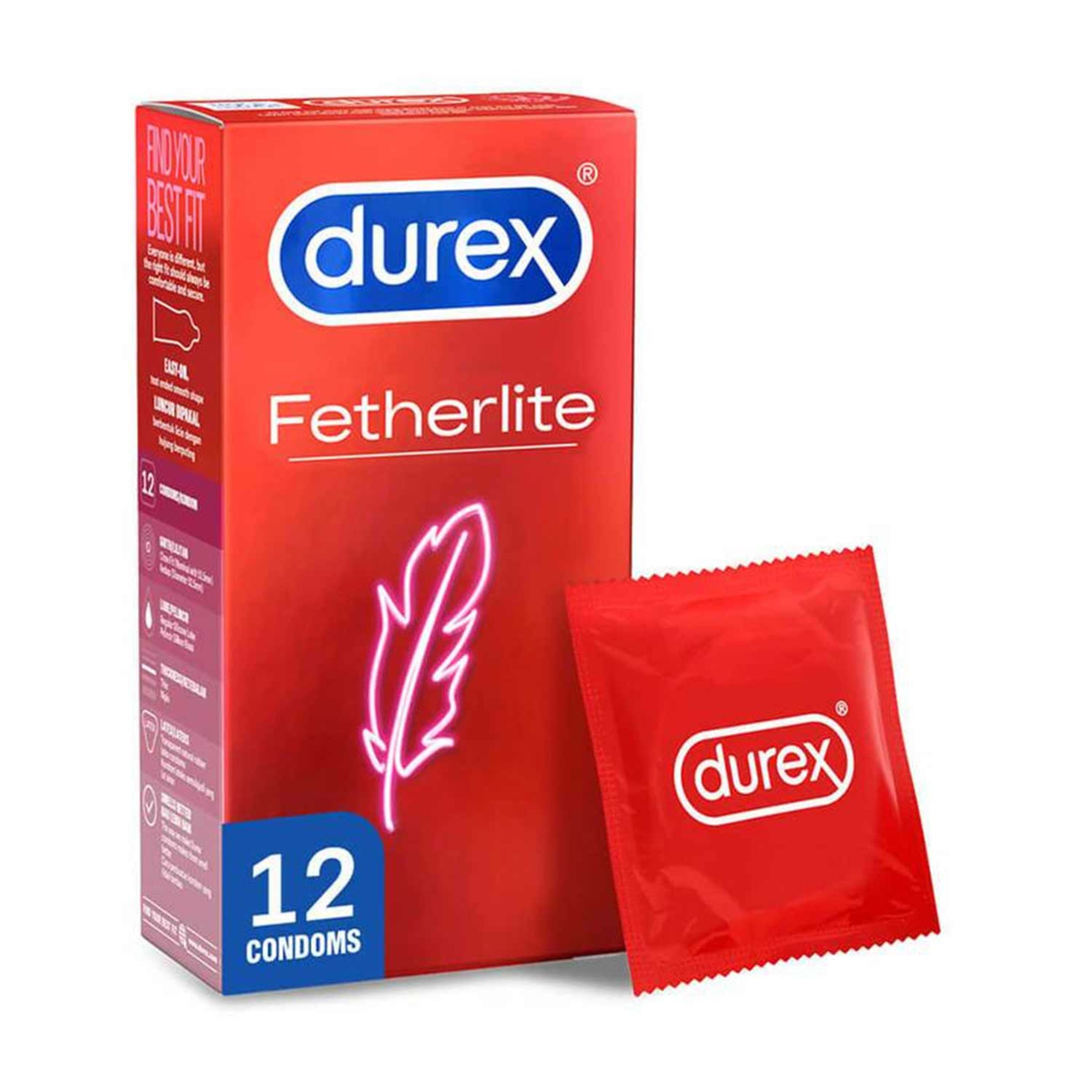 Durex Fetherlite Feel Thin Condoms 12pcs
