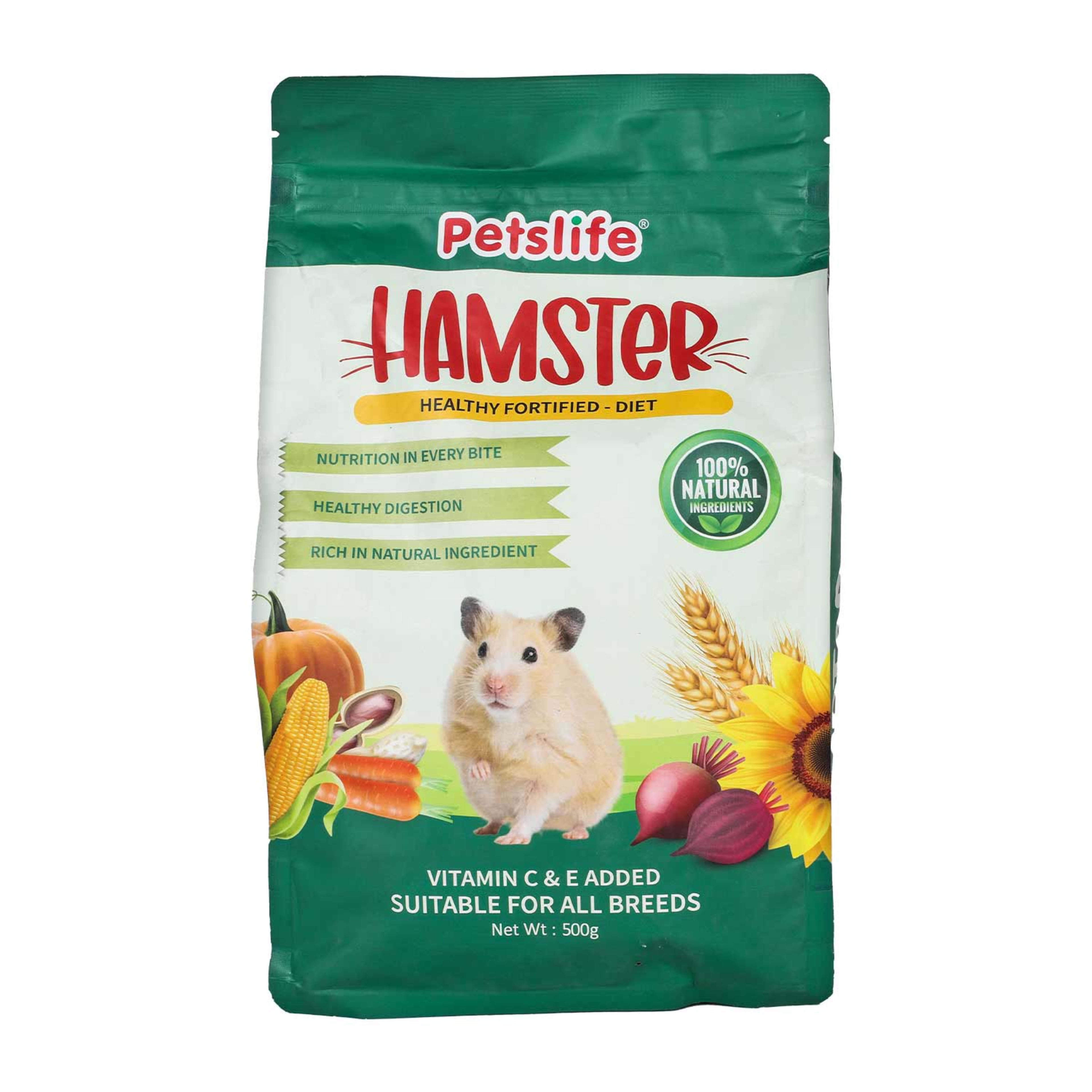 Petslife Hamster Healthy Fortified -diet Food 500gm