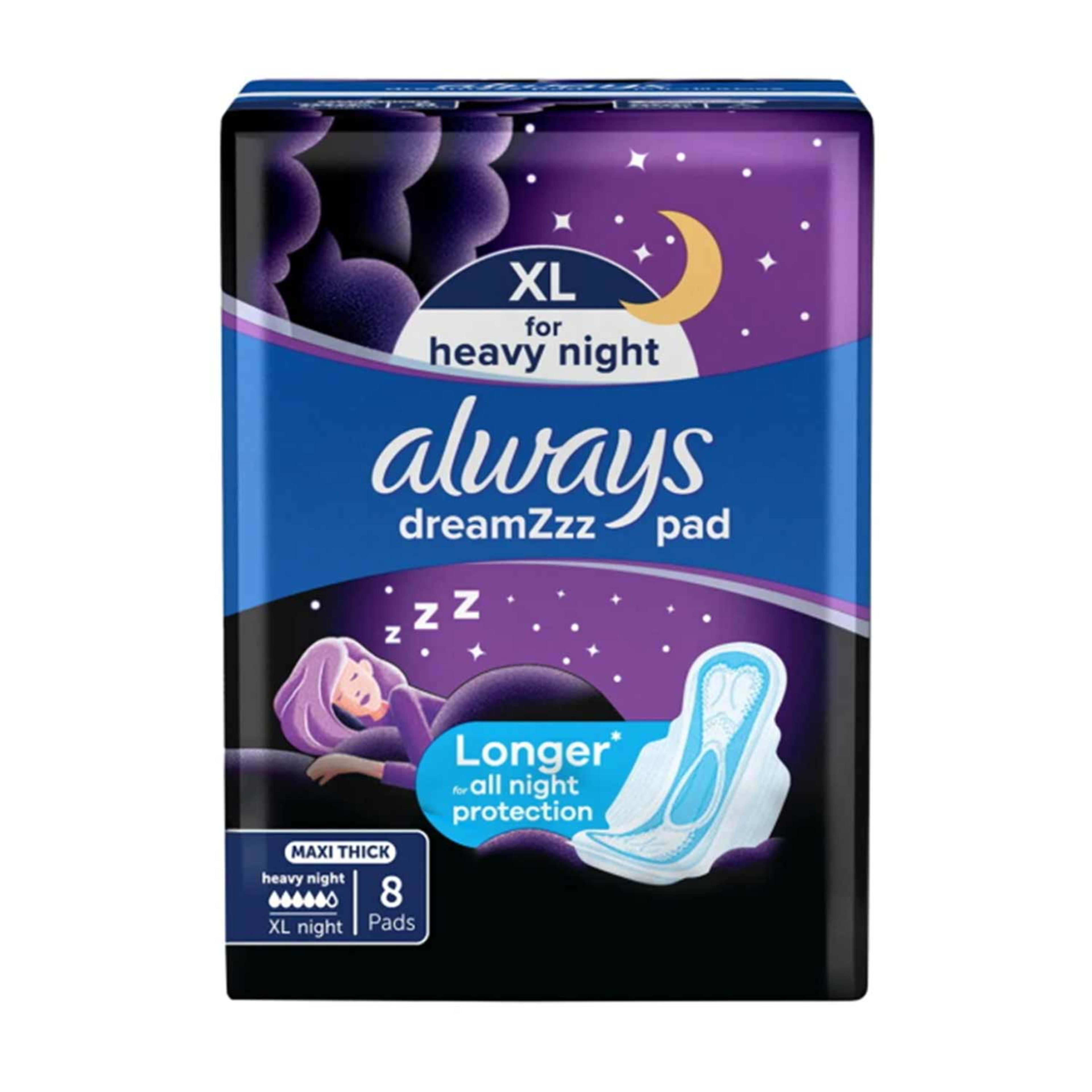 Always Dreamzzz Maxi Thick XL Night Pads 8pcs