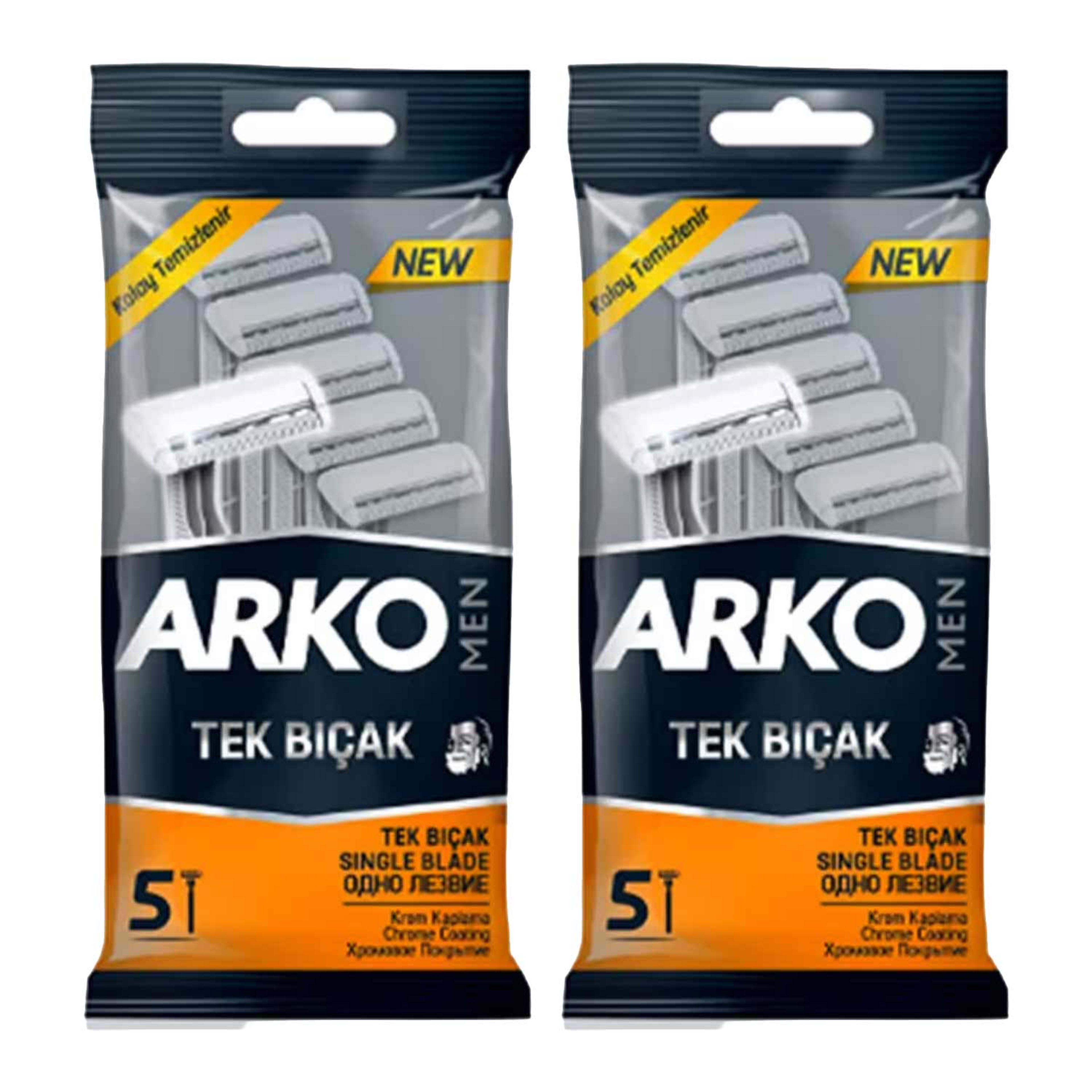 Arko Men Single Blade Razor 5pcs X2pkt