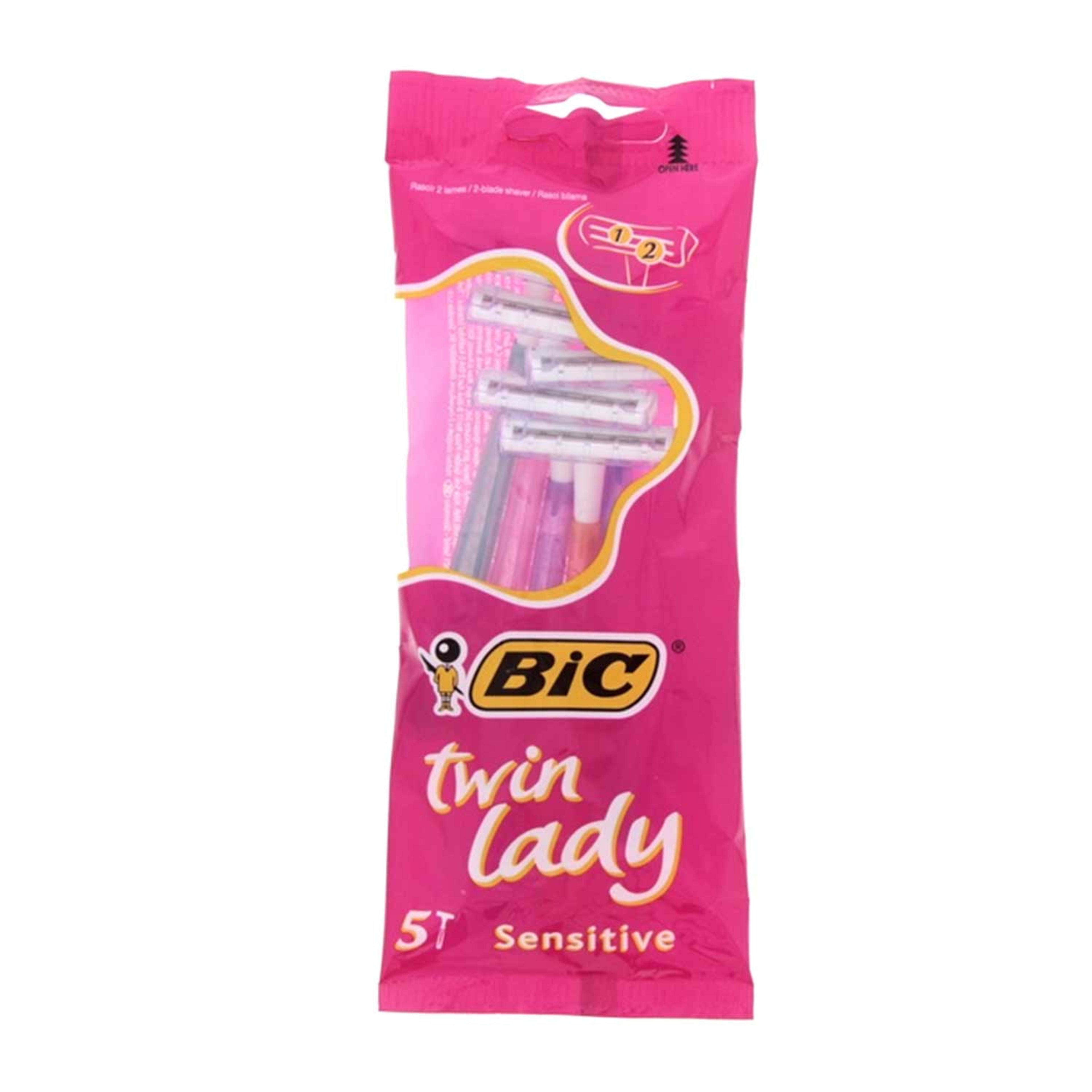 Bic Twin Lady Sensitive 5pcs Razor Assorted