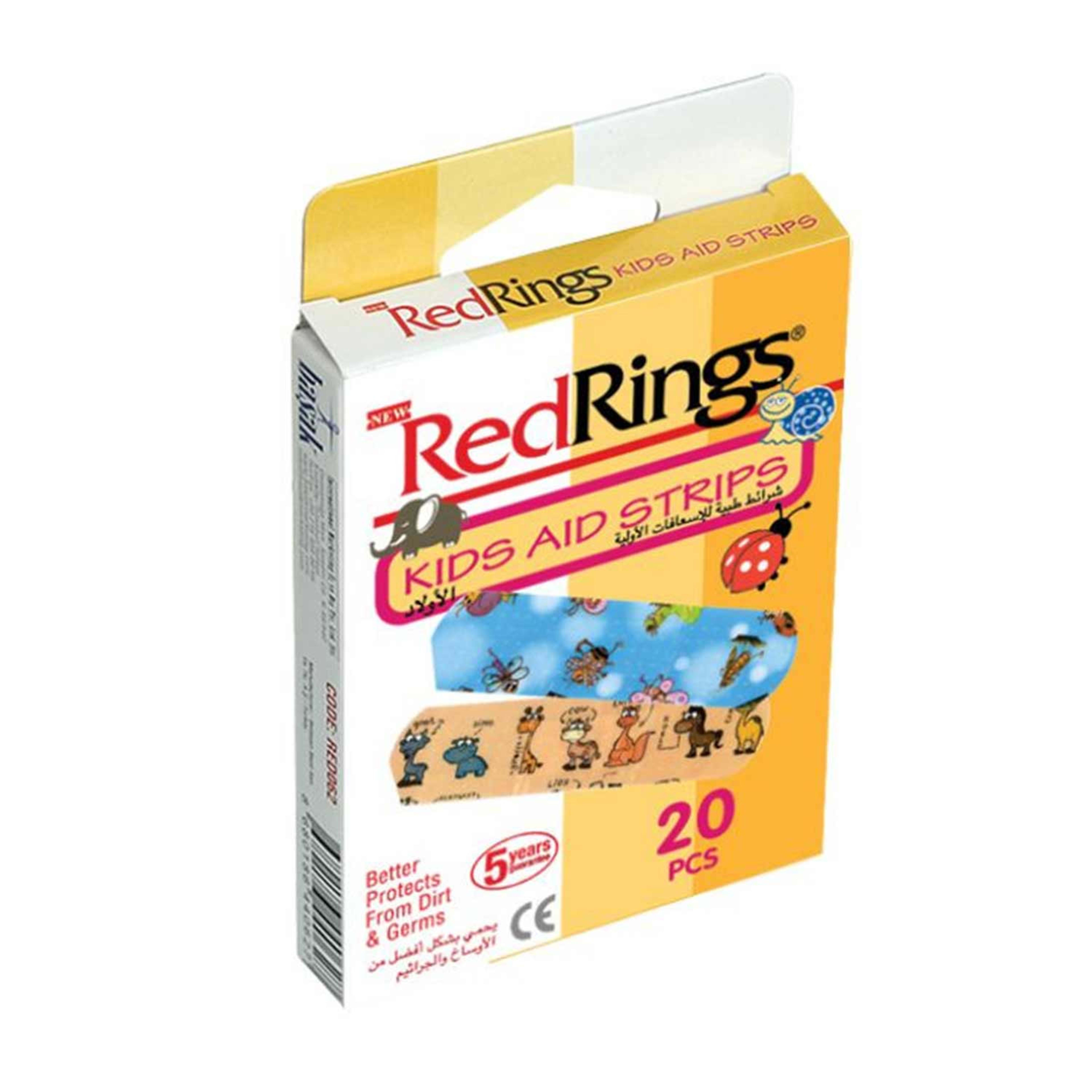Red Rings Kids Aid Strips 20pcs