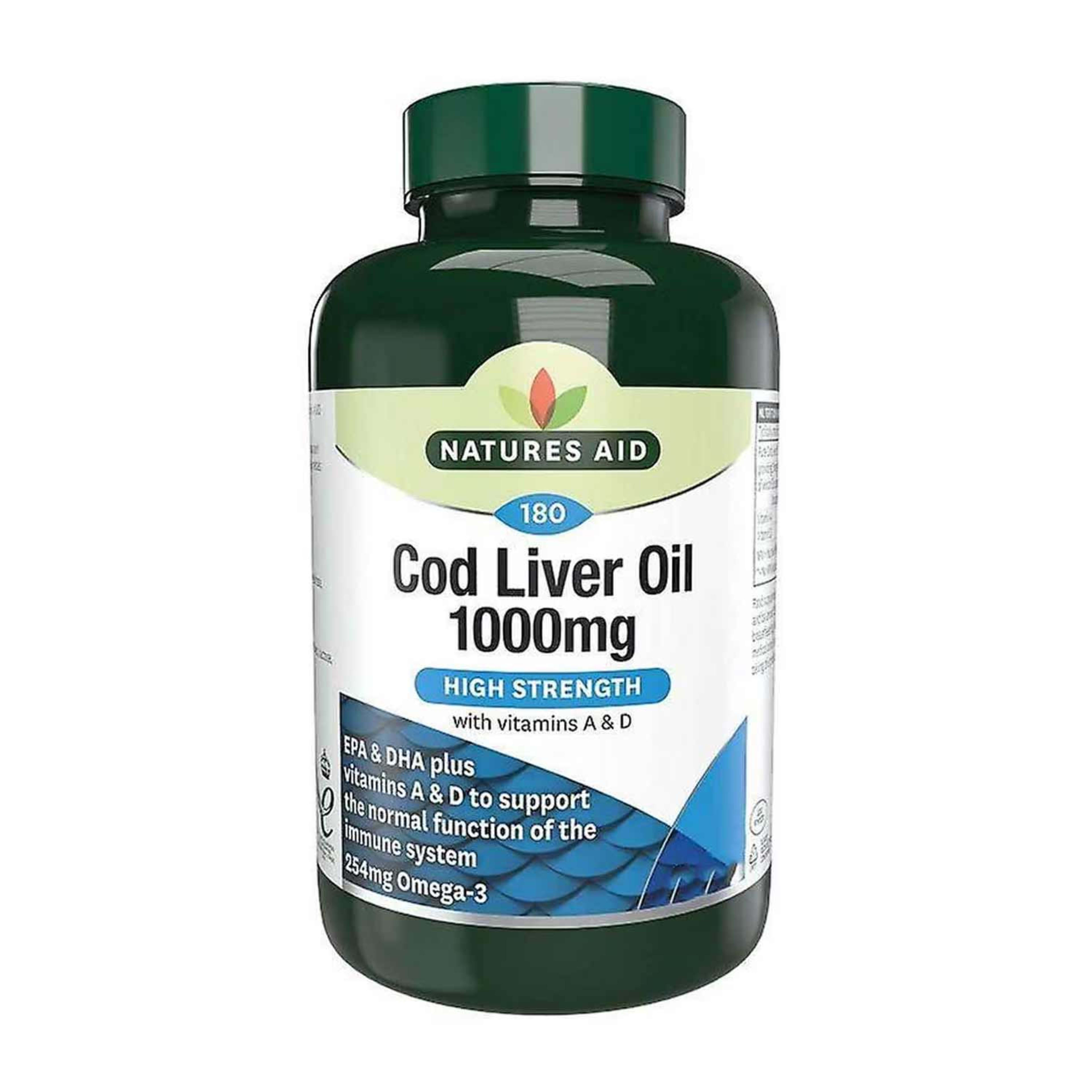 Natures Aid Cod Liver Oil 1000mg 90 Softgels