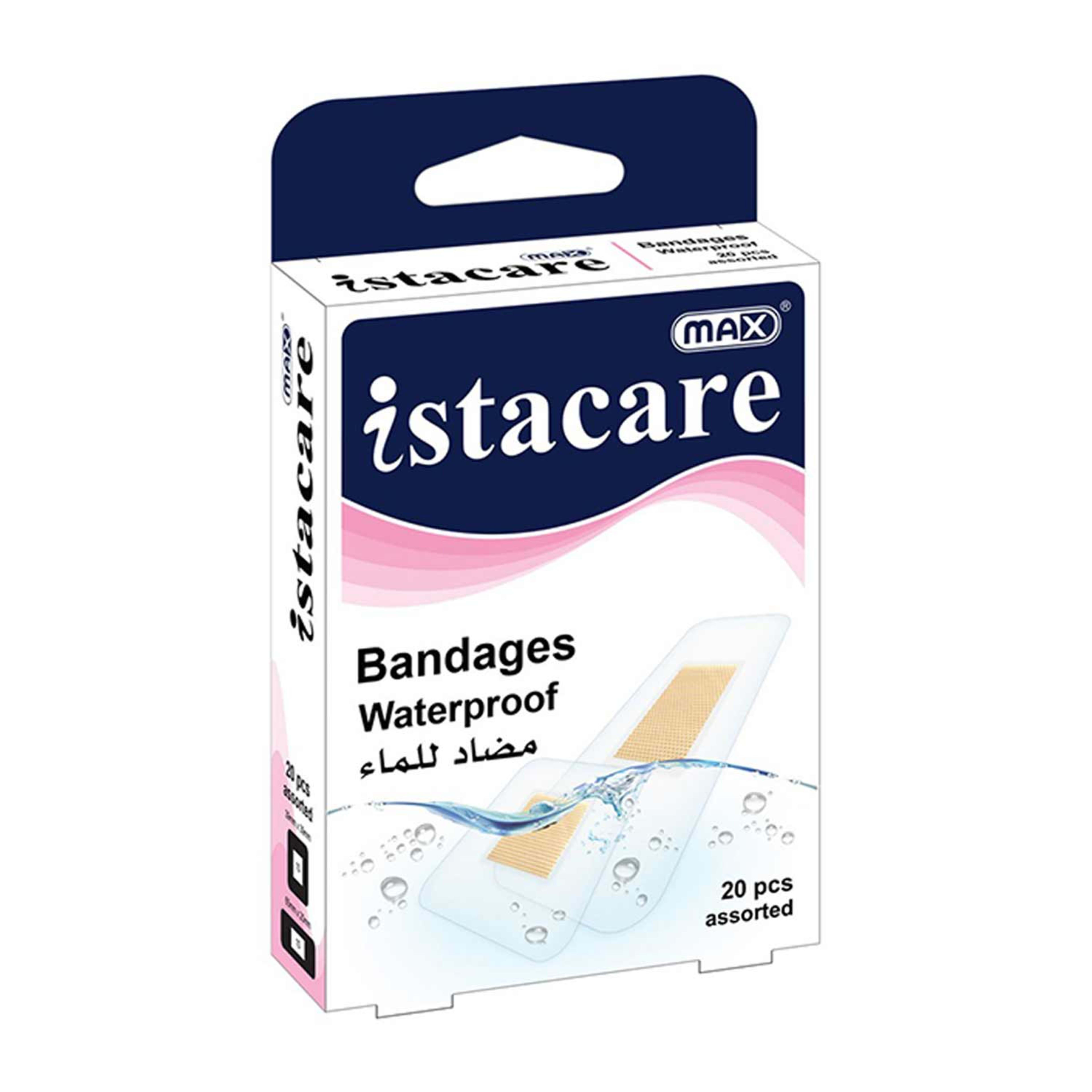Max Istacare Bandages Water Resistant 20pcs