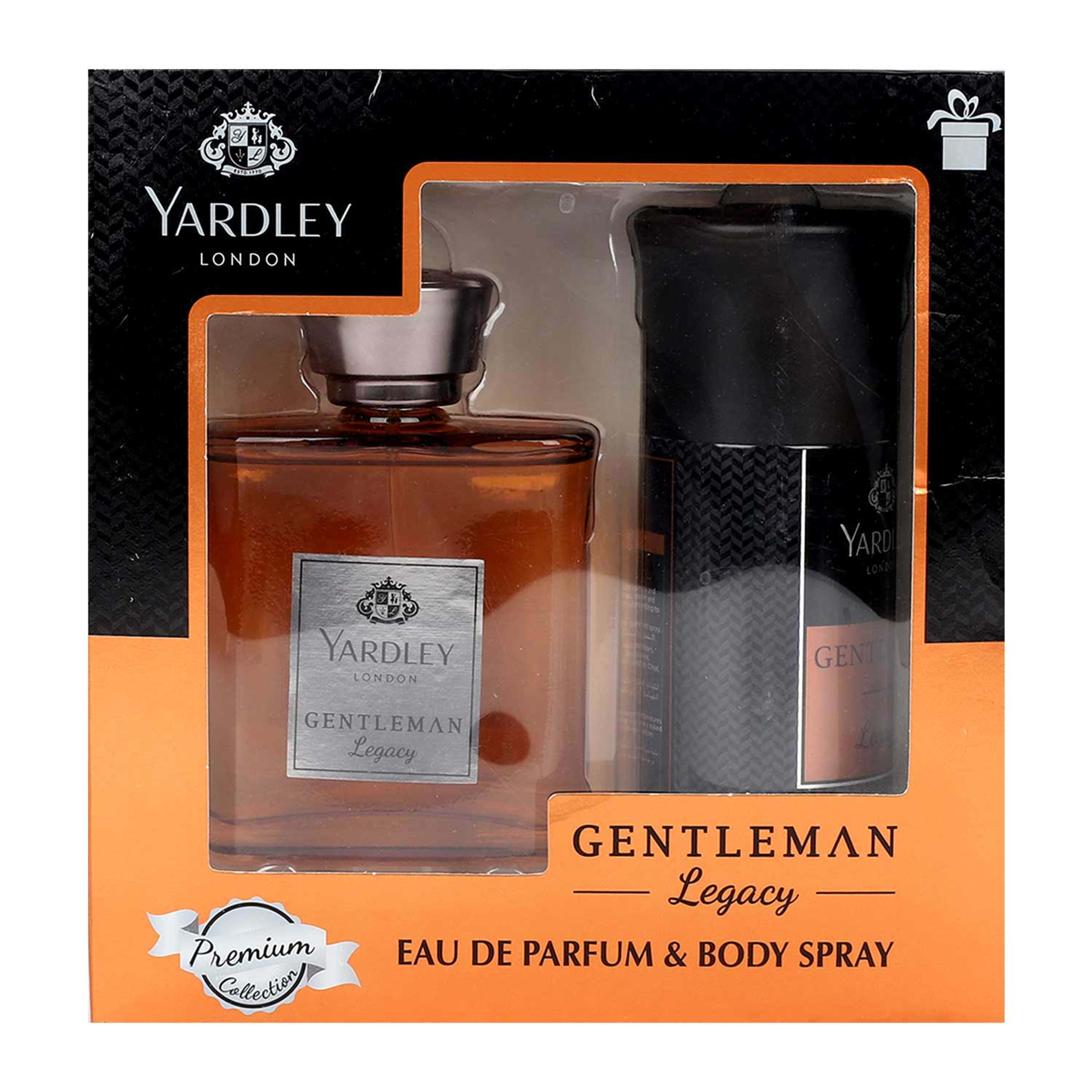 Yardley Gentleman Legacy Edp 100ml+body Spray 150ml Sp.offer