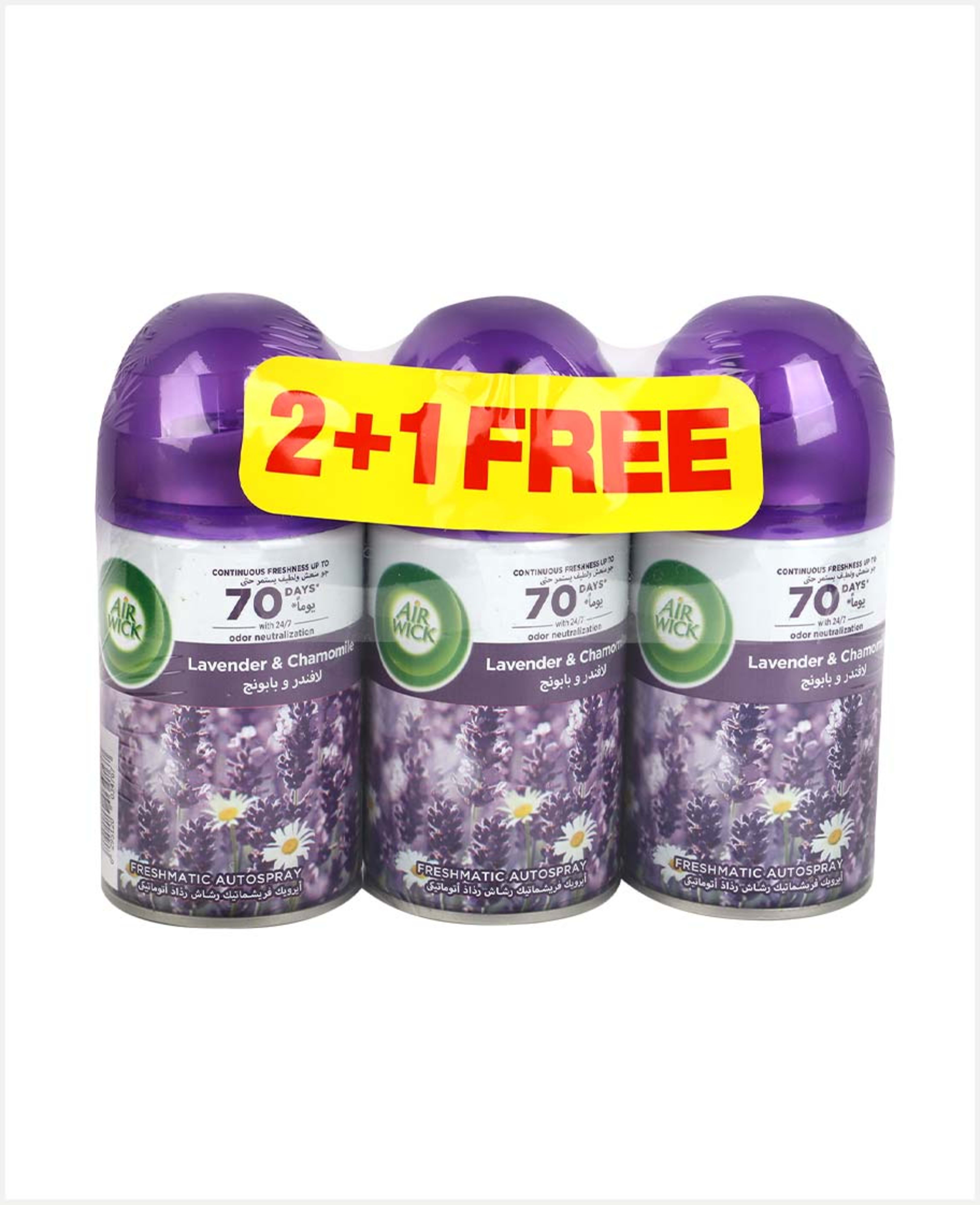 Air Wick Freshmatic Lavender & Chamomile Refil 250ml 2+1 Free