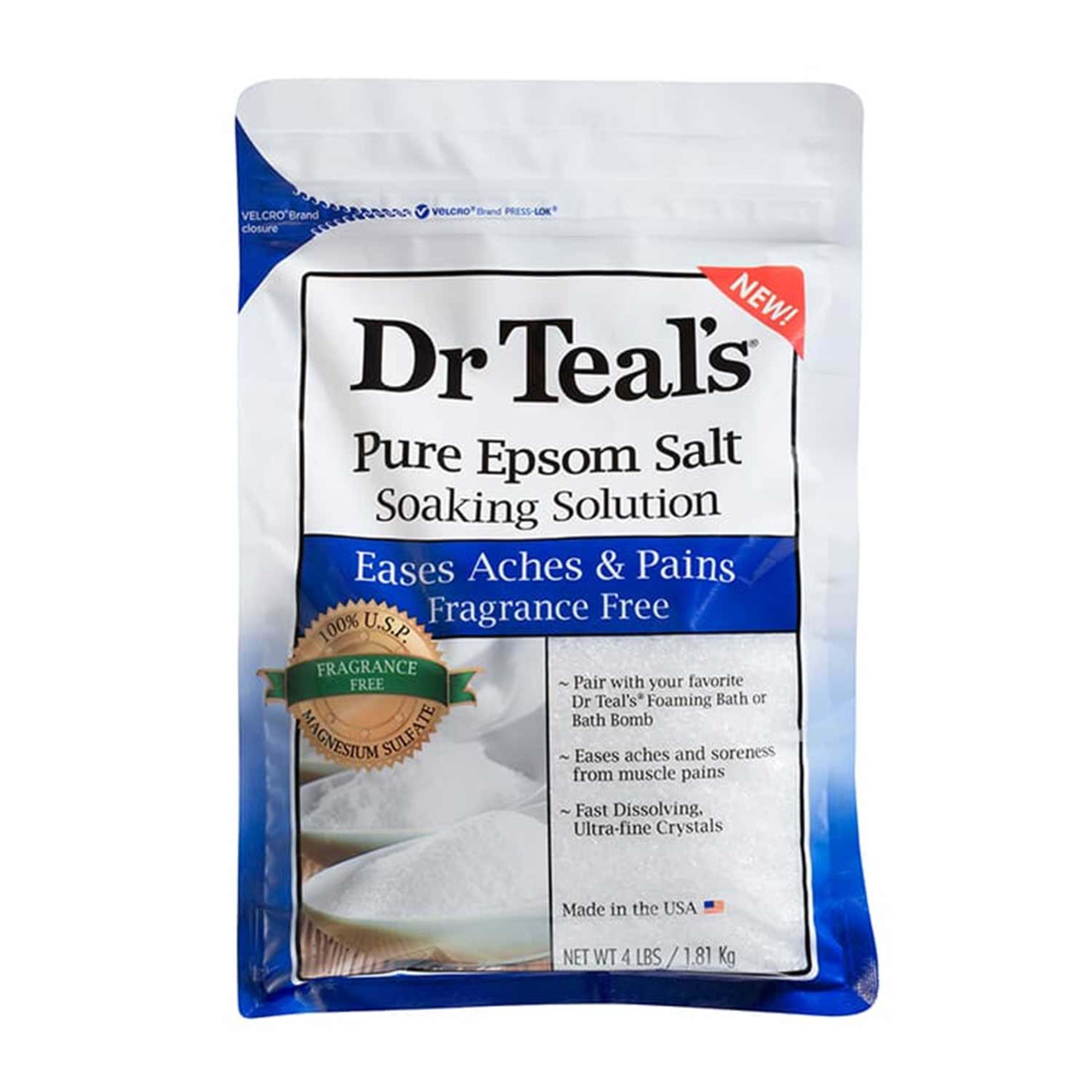 Dr Teal's Pure Epsom Salt Eases Aches&pains Fragrance 1810gm