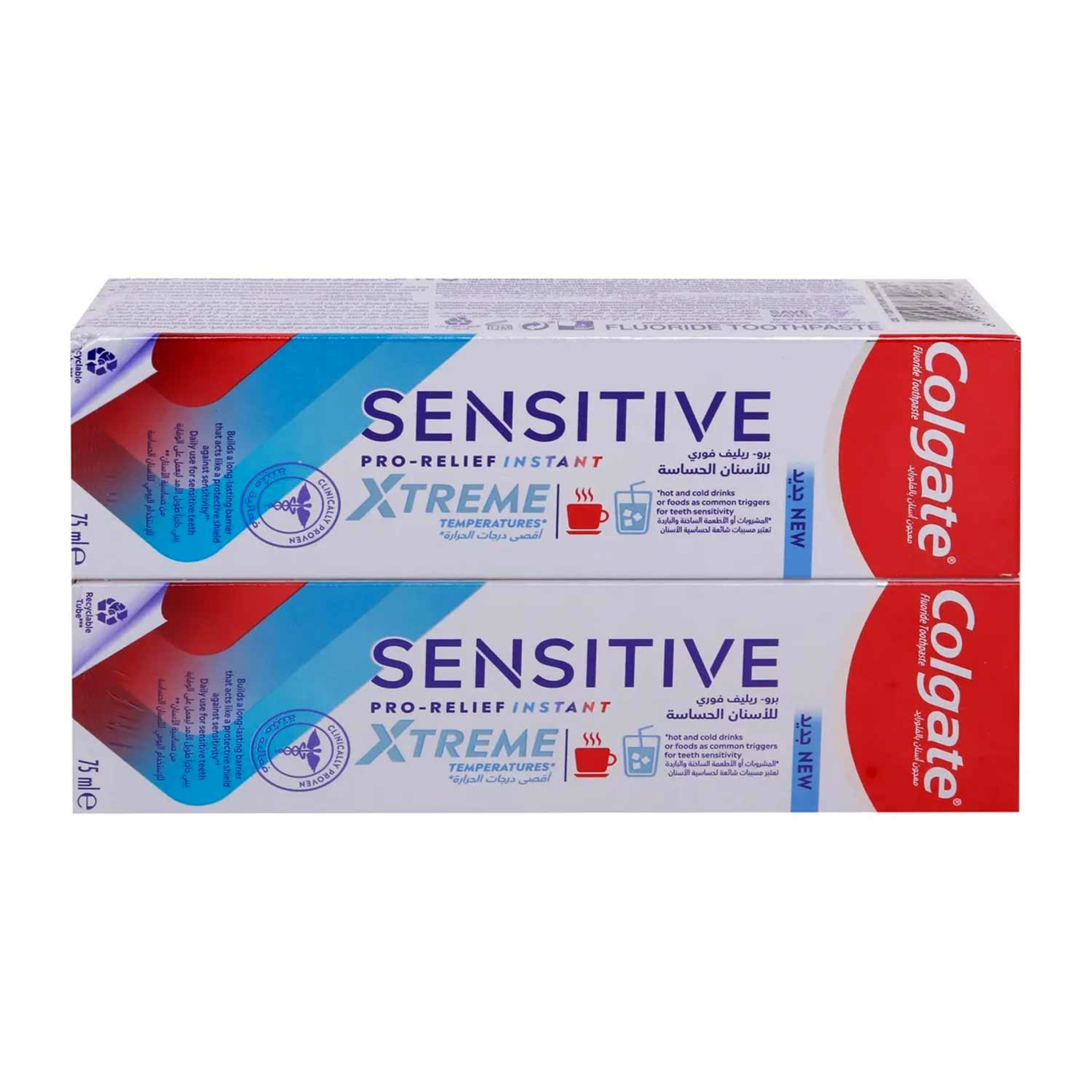 Colgate Sensitive Pro-relief Instant Xtreme Toothpaste 2x75ml