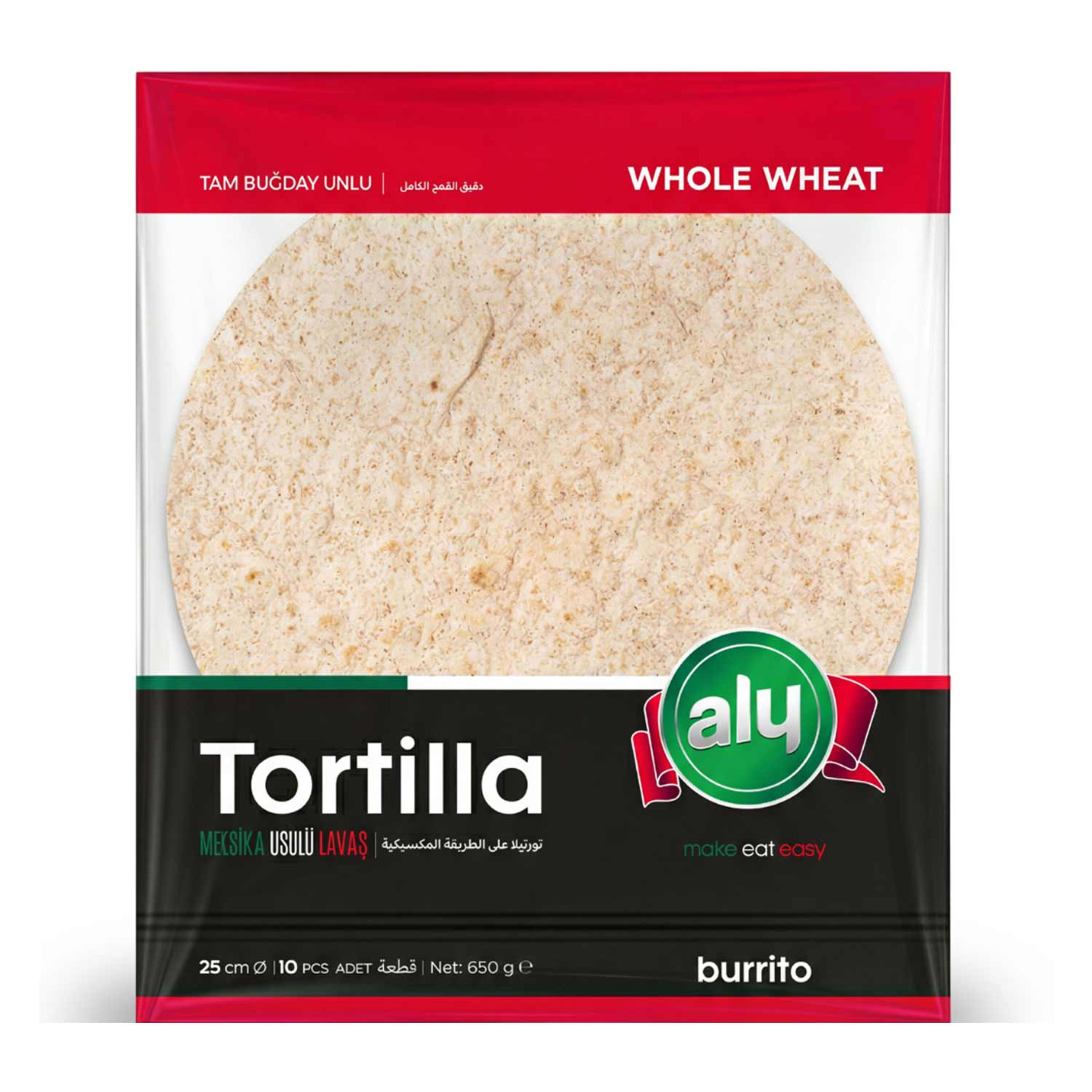 Aly Lavas Whole Wheat Tortilla 10pcs 650gm
