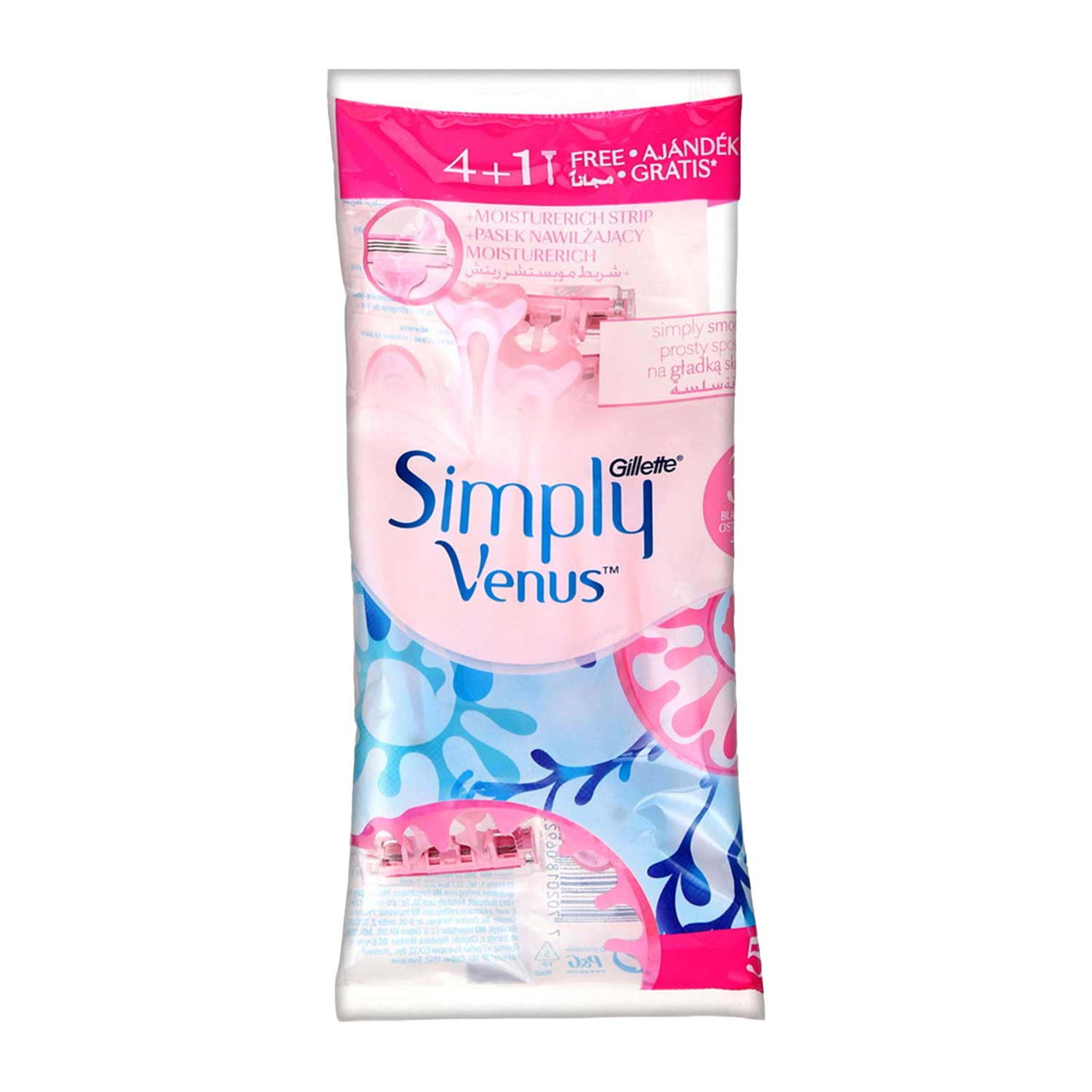 Gillette Simply Venus 3 Blades 4+1 #gg059-01
