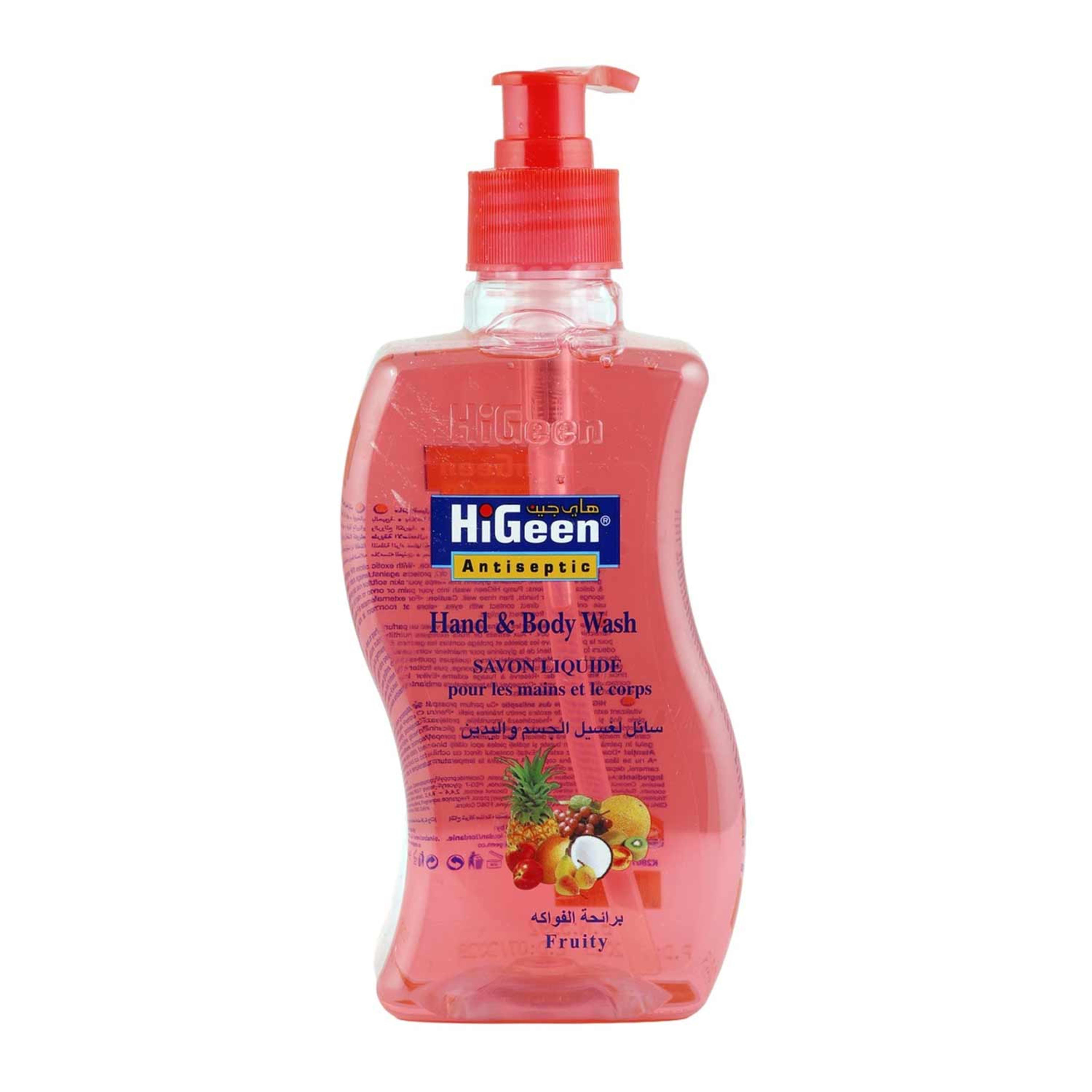 Higeen Antiseptic Hand & Body Wash Fruity 500ml