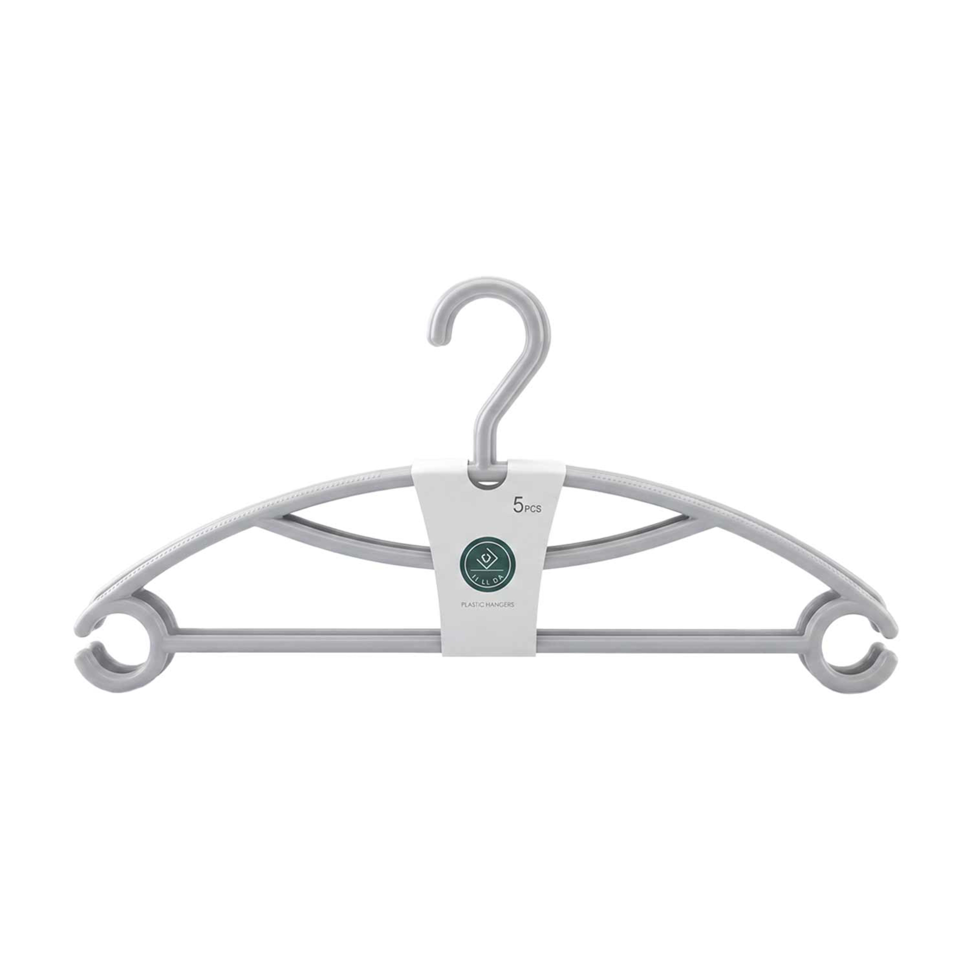 Ji Li Da Plastic Cloth Hanger 5pcs #8038/ #133246